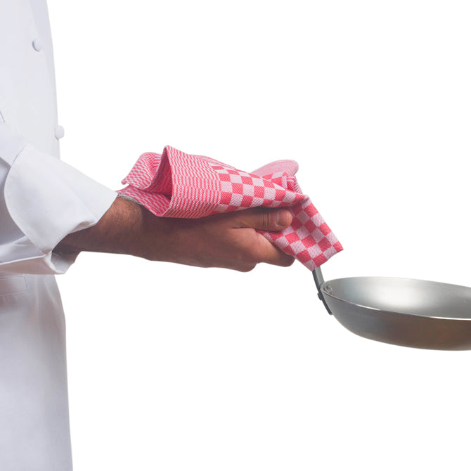 5-Pack Checkered Side Towels - Soft & Absorbent Kitchen Towels for Dishes, Hands & Cleaning - Perfect for Home, Restaurant & Outdoor Use