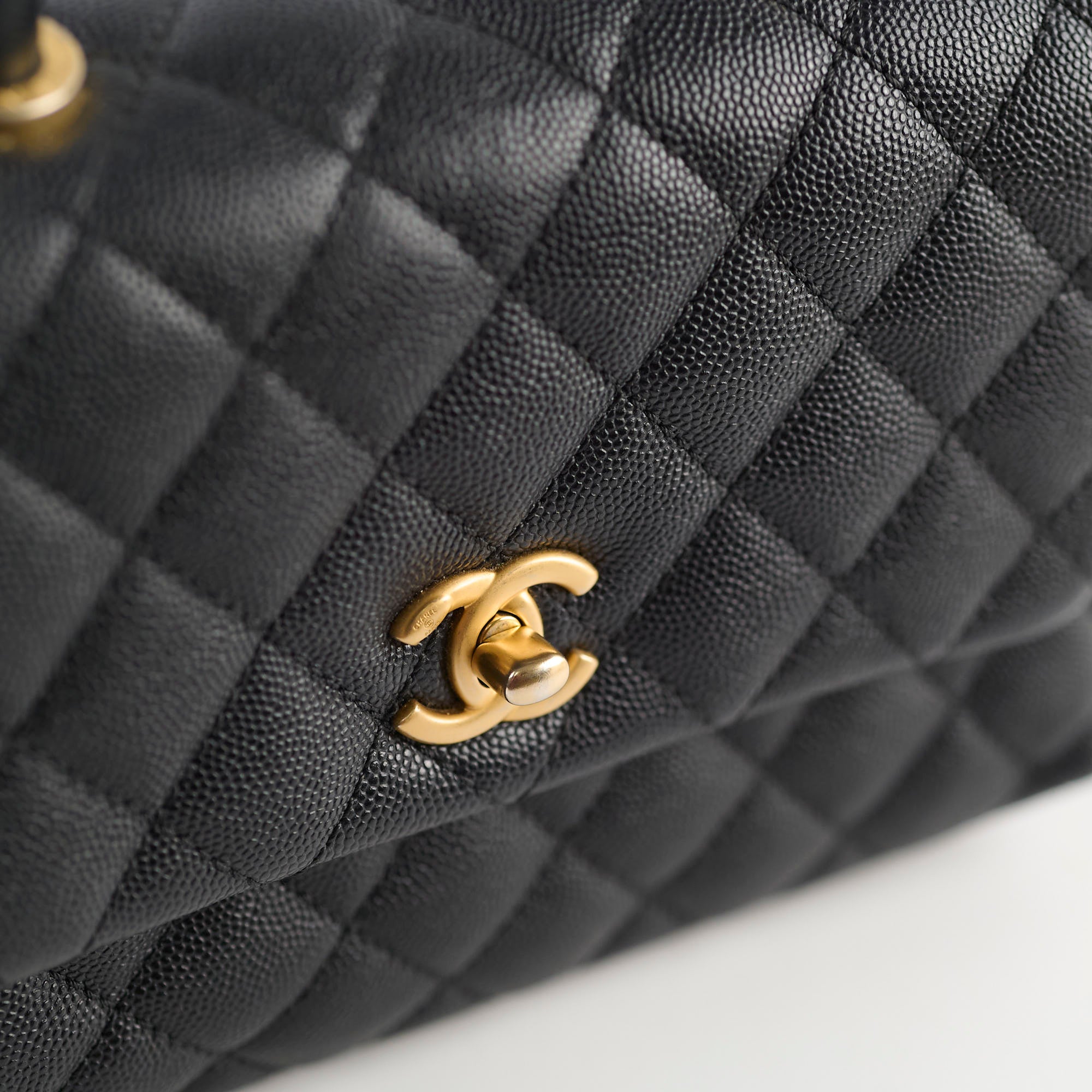 Chanel Small Coco Handle Bag in Black Caviar Leather - Perfect for Evening Events & Luxury Fashion Accessories