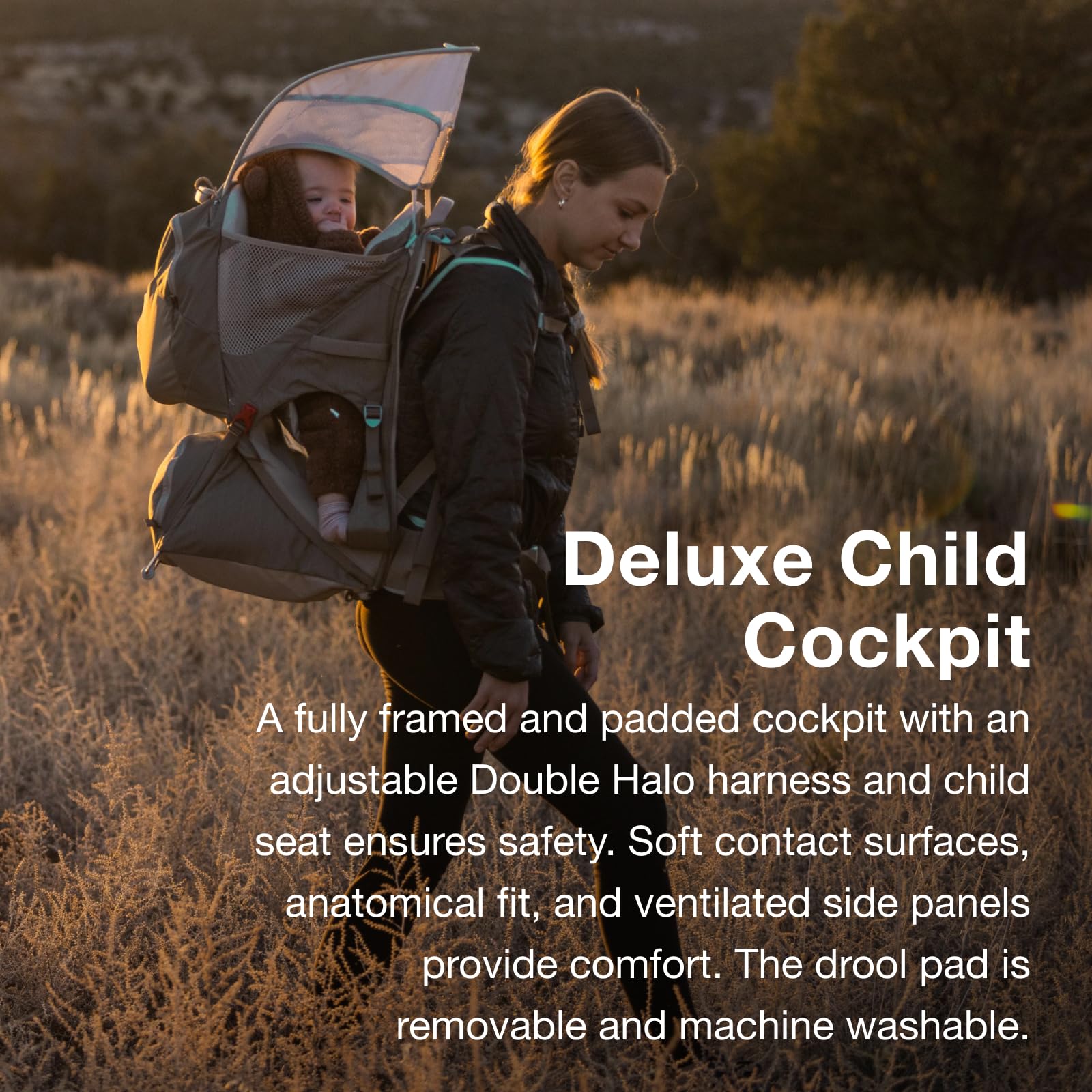Osprey Poco Child Carrier Backpack - Lightweight Hiking Baby Carrier for Outdoor Adventures, Travel & Errands - Comfortable & Adjustable for Parents