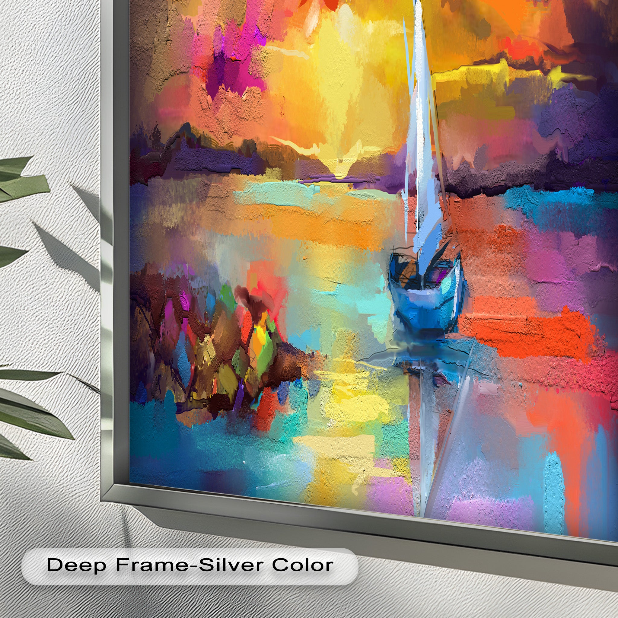 Ambesonne Head Scarf - Vibrant Seascape Oil Painting Design, Lightweight Fashion Hair Wrap for Women, Perfect for Beach, Travel, and Everyday Style