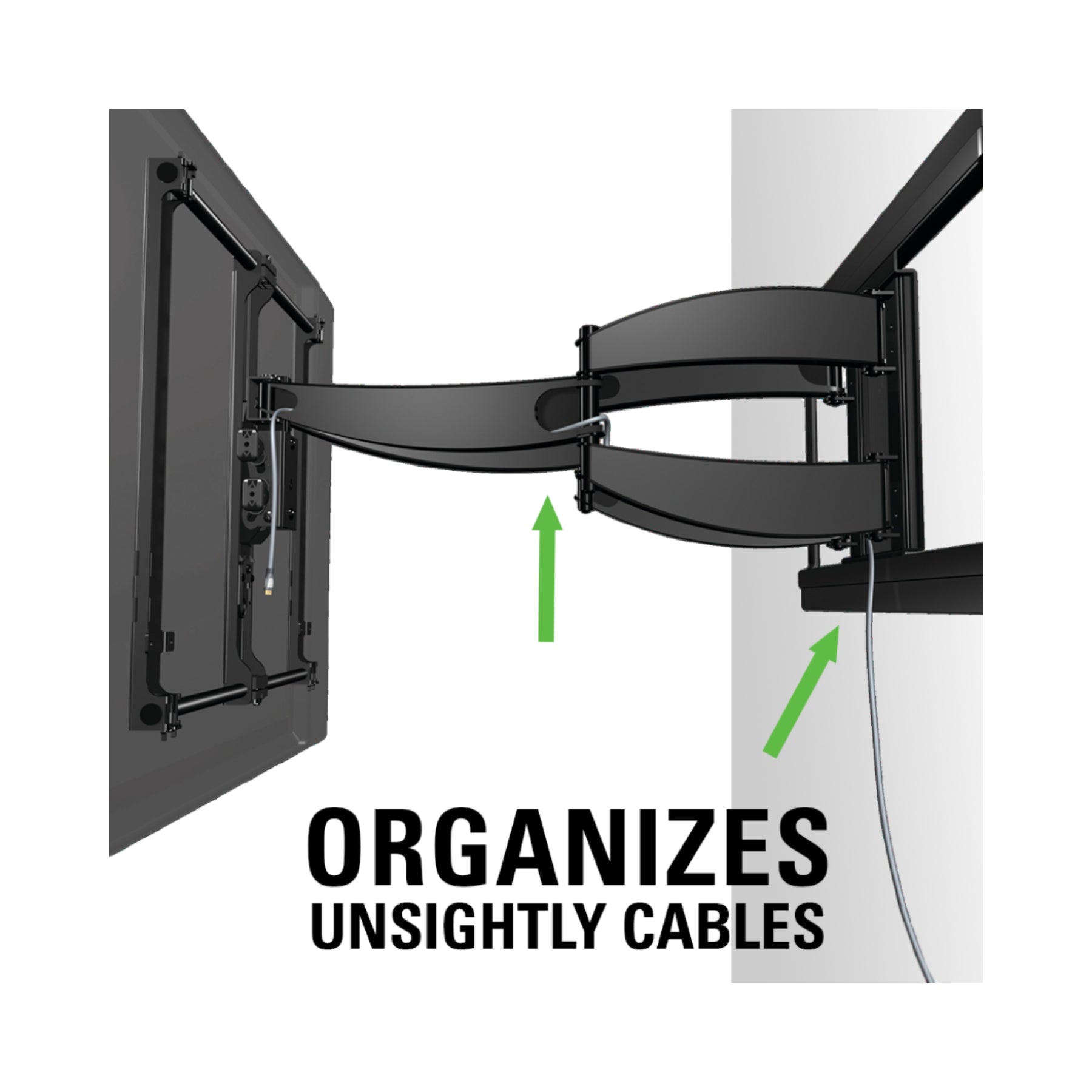 Sanus VLF628 Full Motion TV Wall Mount for 46-90 Inch Screens - Articulating Arm for Optimal Viewing in Living Rooms & Bedrooms