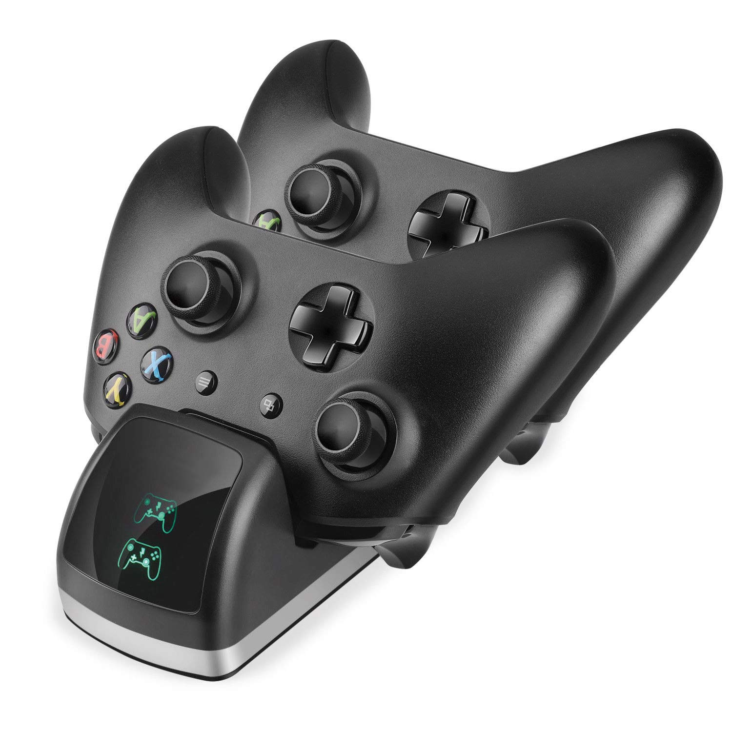 OSTENT Dual Dock Charging Station with 2 Rechargeable Batteries for Xbox One/S/X Controller - Fast Charging Dock for Gaming Accessories | Perfect for Multiplayer Gaming Sessions & Home Entertainment Setup