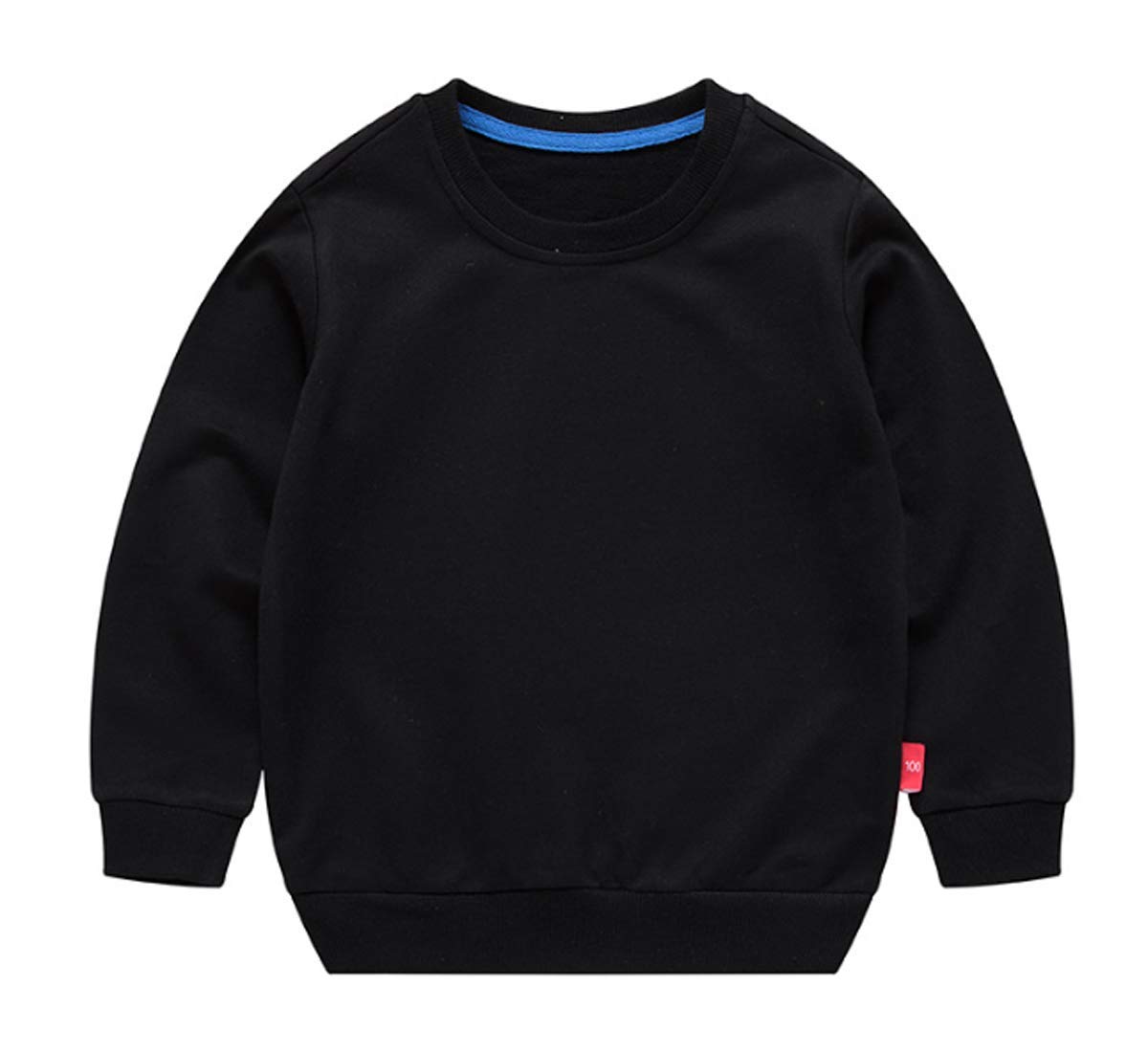 Baby & Toddler Solid Color Crewneck Sweater Pullover for Boys & Girls - Soft Casual Kids Sweatshirt for Playdates, School & Family Outings