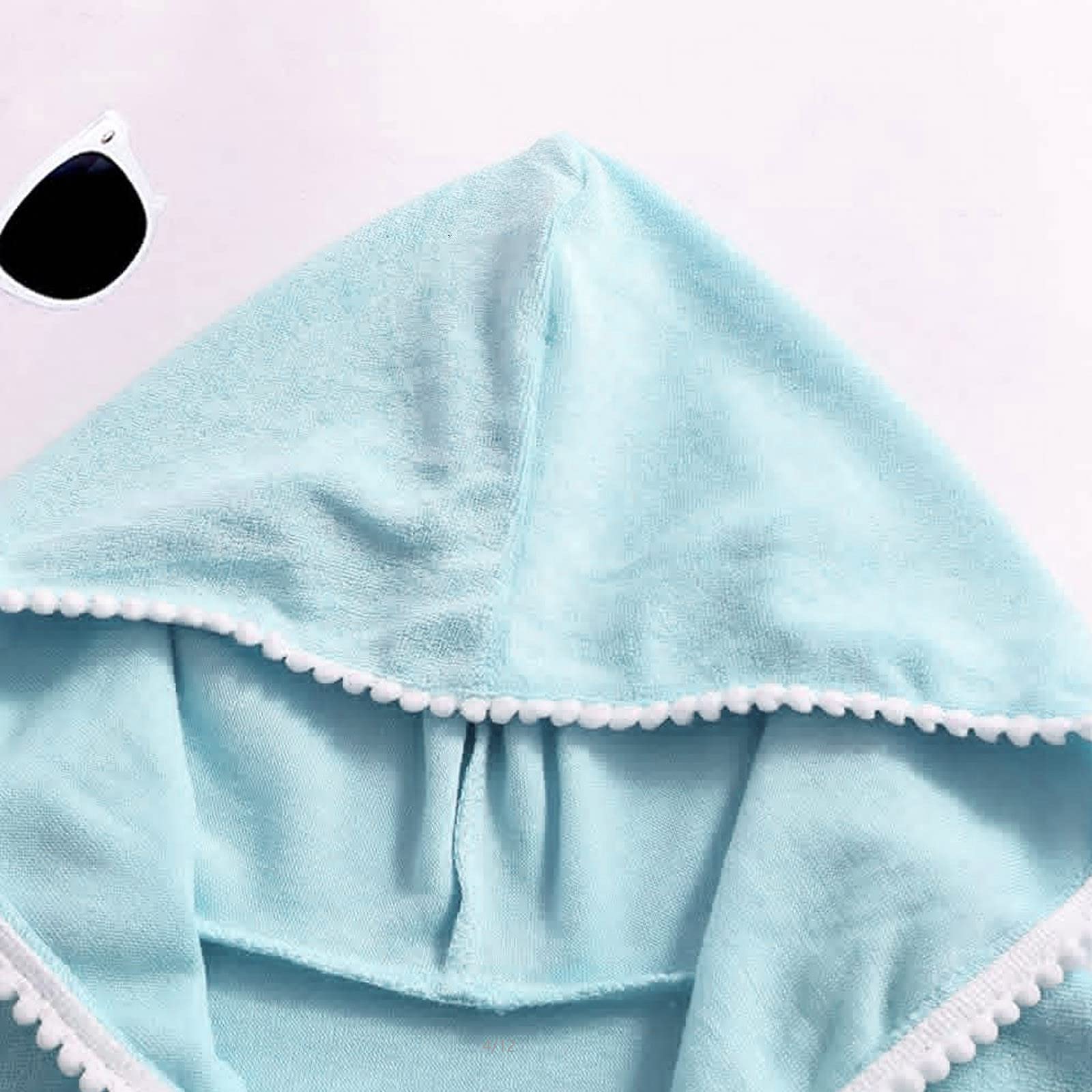 Toddler Girl Swim Cover Up Dress - Short Sleeve Hoodie with Zipper, Quick Dry Towel Bathing Suit for Summer Beach & Pool (Perfect for Swim Lessons, Vacation & Water Play)