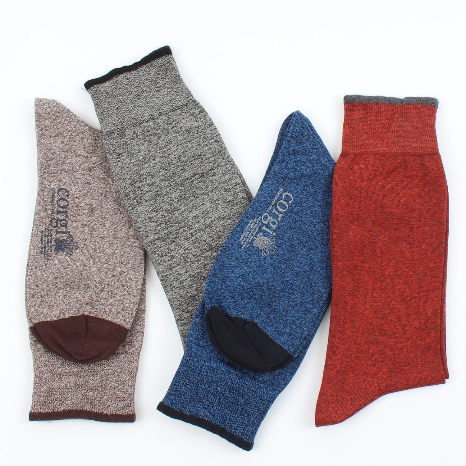 Premium Men's Marl Cotton Socks - Soft Breathable Casual & Athletic Socks for Everyday Wear, Gym, Running & Outdoor Activities