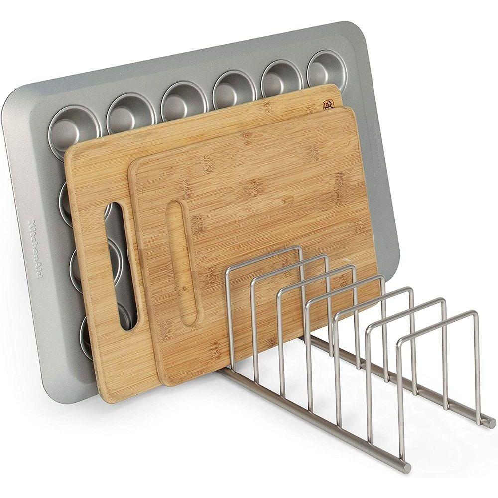Premium Euro Chopping Board Holder - Stainless Steel Kitchen Organizer for Cutting Boards | Perfect for Countertop Storage & Easy Access in Modern Kitchens