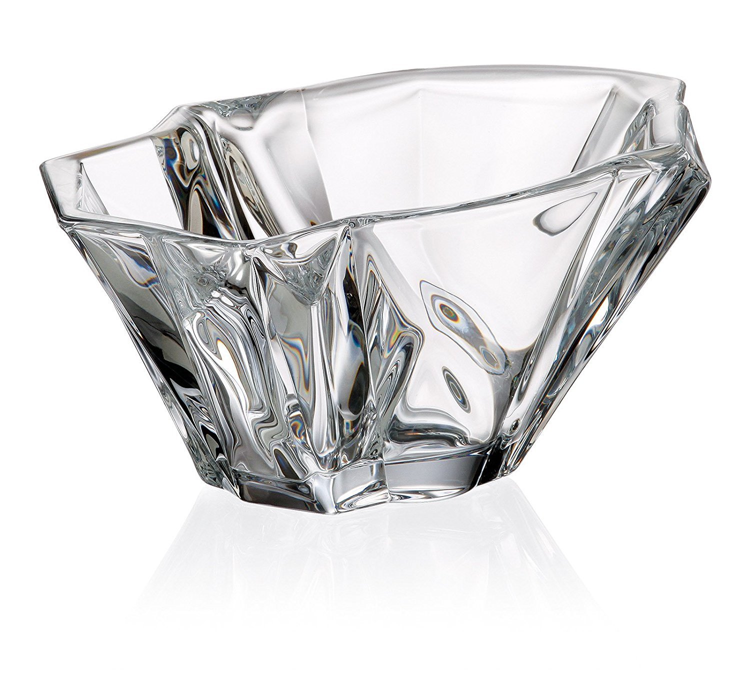 Vintage Handmade Crystal Candy Bowl 