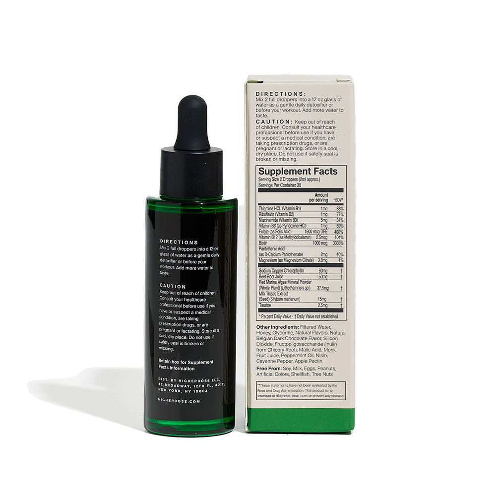 Higherdose Detox Drops for Weight Loss & Cleansing - Natural Herbal Supplement for Body Detox & Metabolism Boost - Perfect for Post-Holiday Cleanse & Wellness Routine