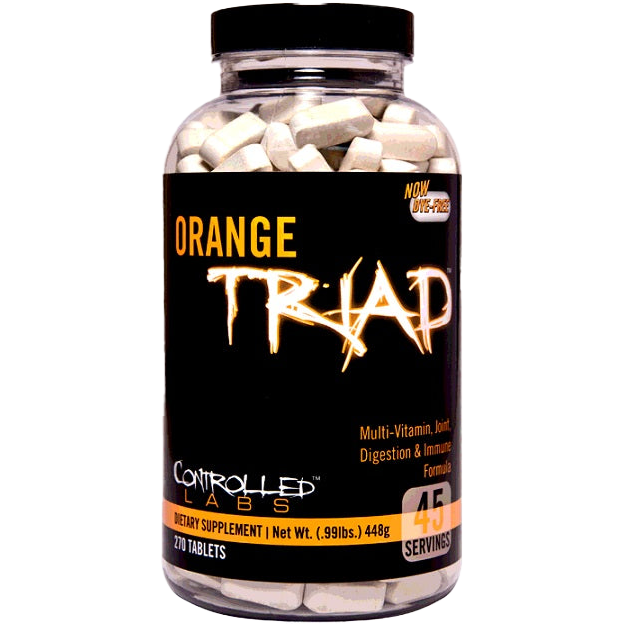 Controlled Labs Orange Triad Multivitamin - 270 Tablets for Immune Support, Joint Health & Digestion | Daily Supplement for Athletes & Active Lifestyles