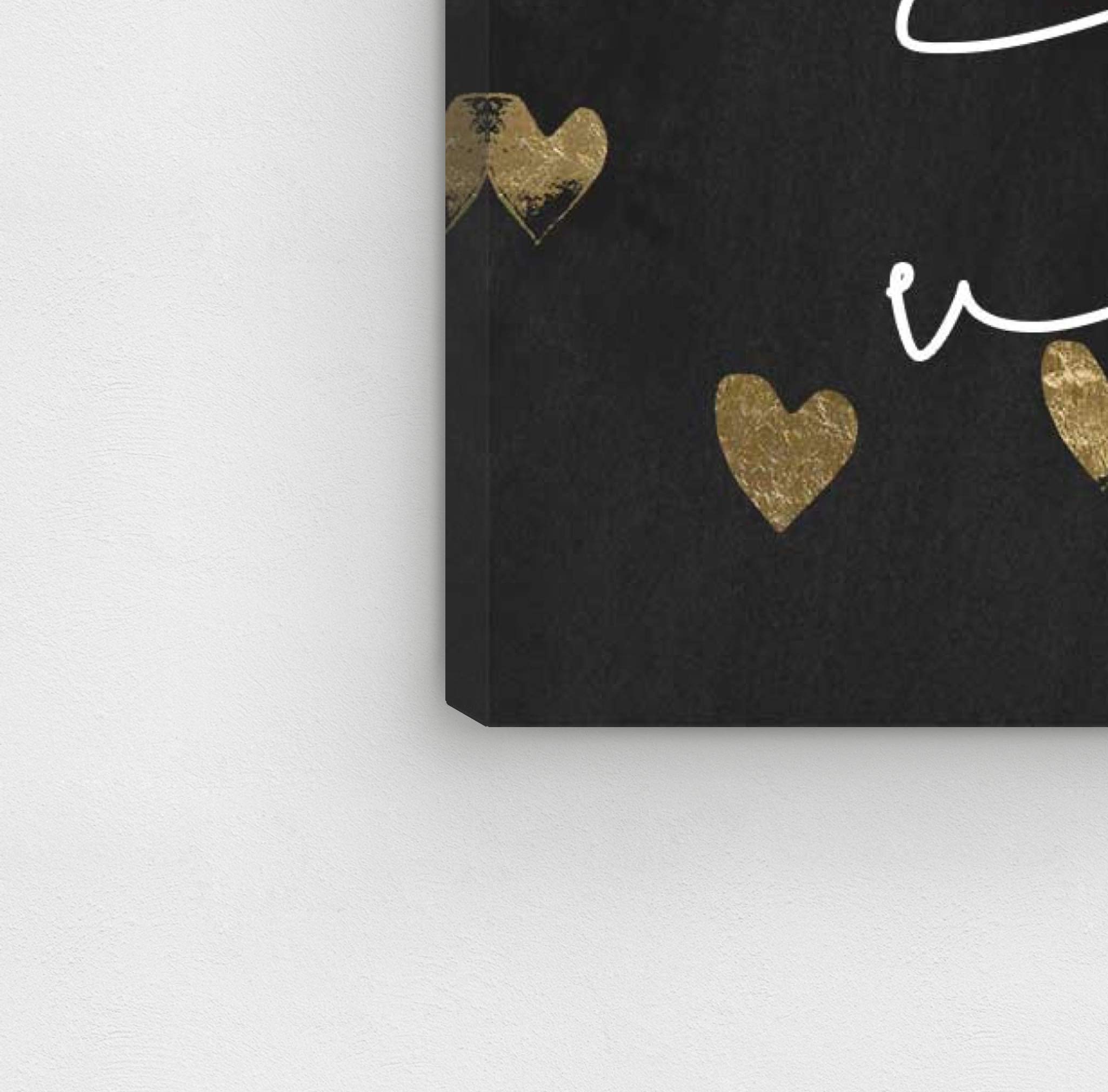 Oliver Gal Artist Co. 'Magic in Me Night' Typography Wall Art - 24x24 Inch Black & Gold Canvas Print for Living Room, Bedroom & Office Decor - Inspirational Quote Home Décor