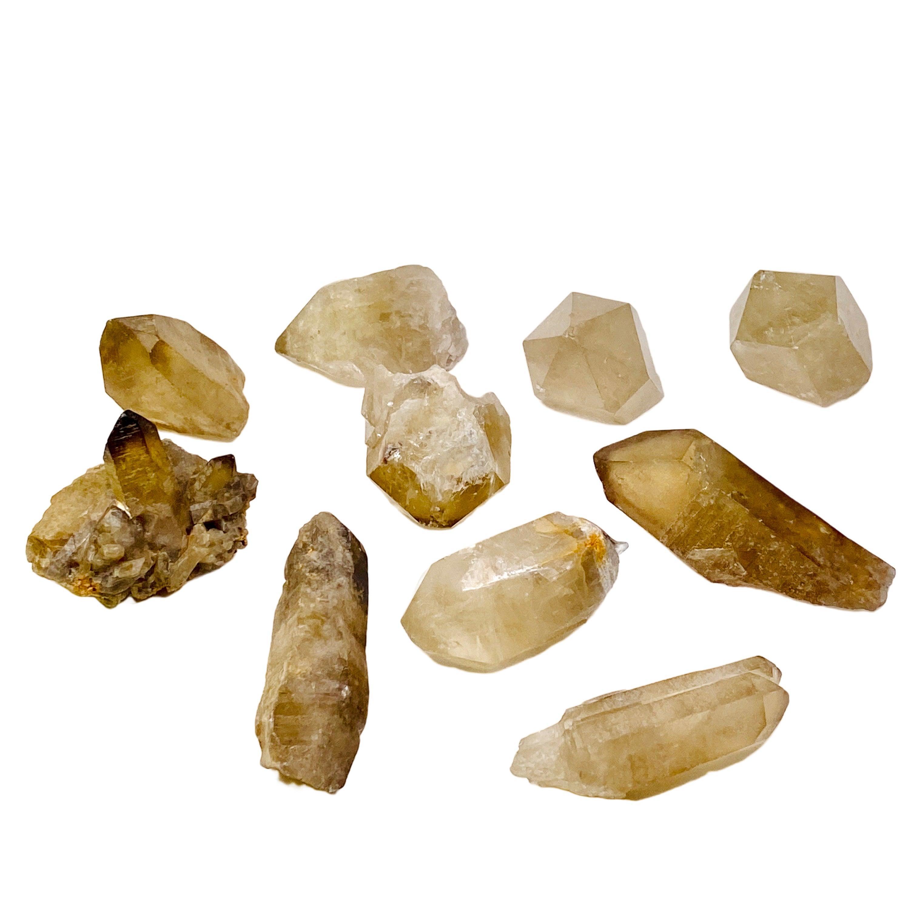 Natural Citrine Crystals for Healing & Meditation - Raw Citrine Stones for Chakra Balancing, Home Decor & Jewelry Making - Perfect for Spiritual Healing, Energy Work & Gift Giving