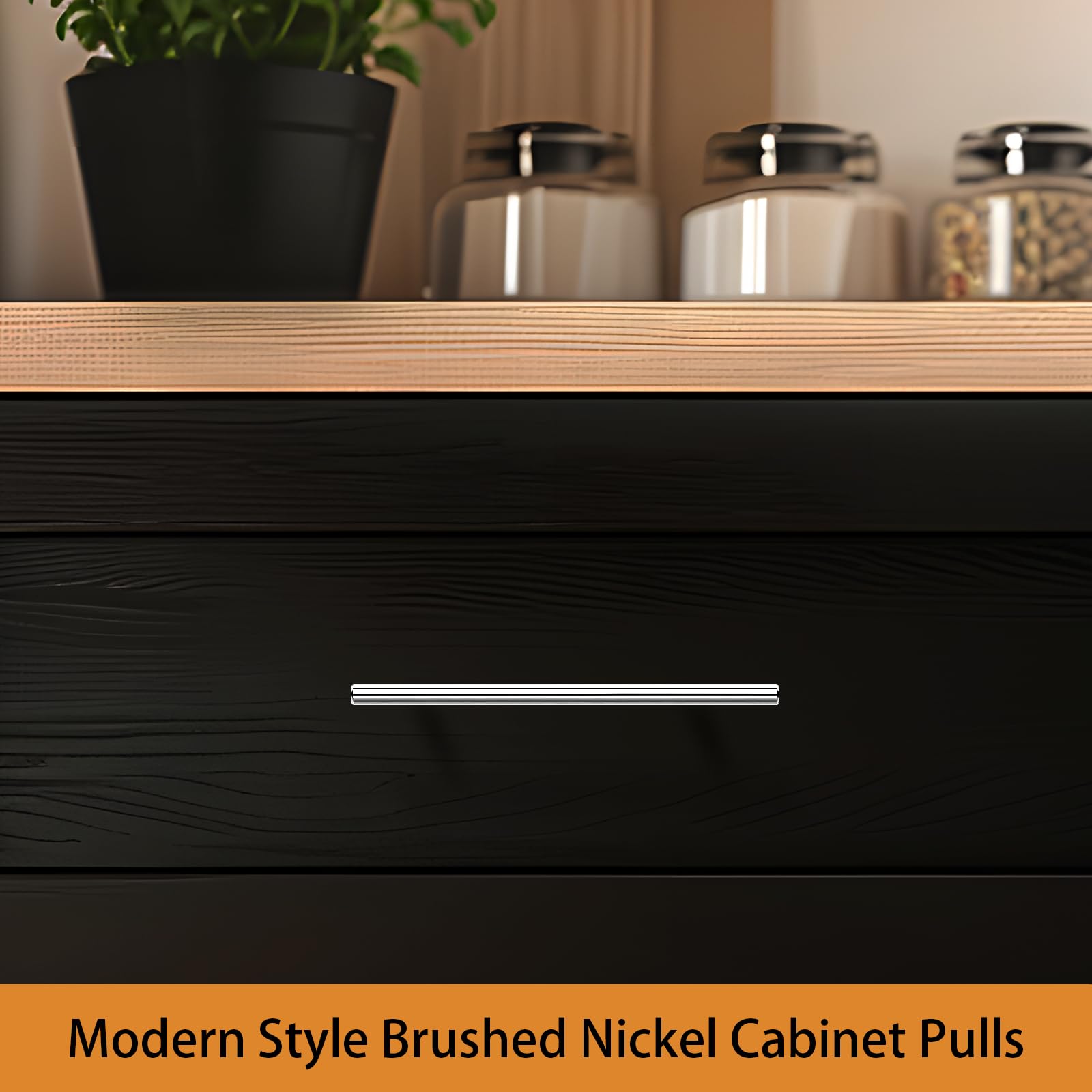 Polished Chrome Cabinet Handles 7.5