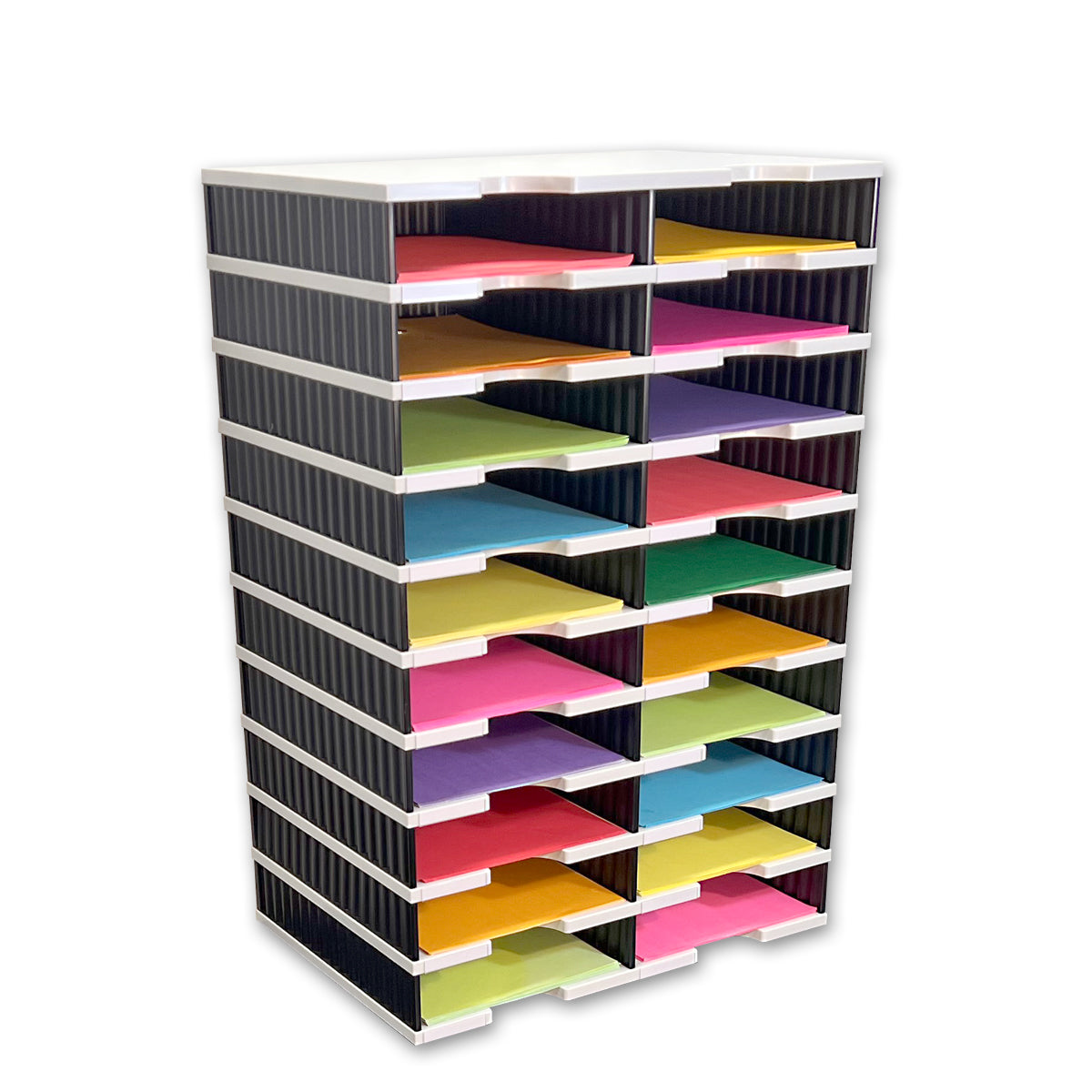 Ultimate Office TierDrop™ 20 Slot Organizer - 19W Literature, Forms, Mail & Classroom Sorter - Perfect for Office, School & Home Organization