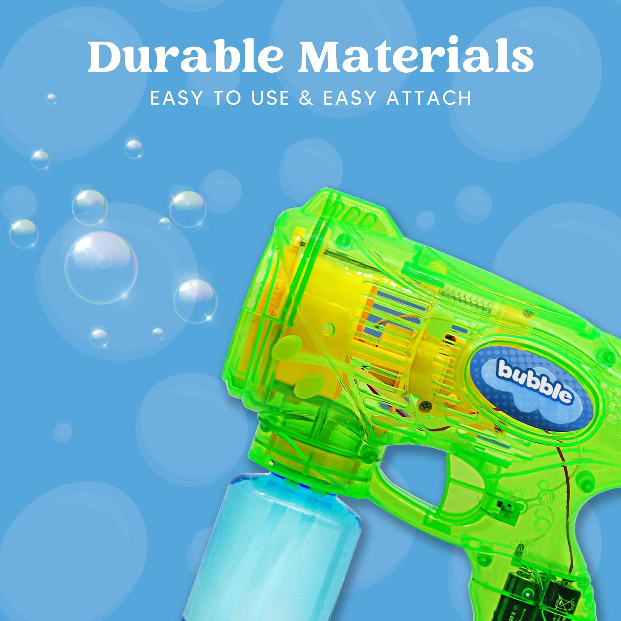 JOYIN 2 Bubble Guns Kit for Kids - Outdoor & Indoor Summer Fun