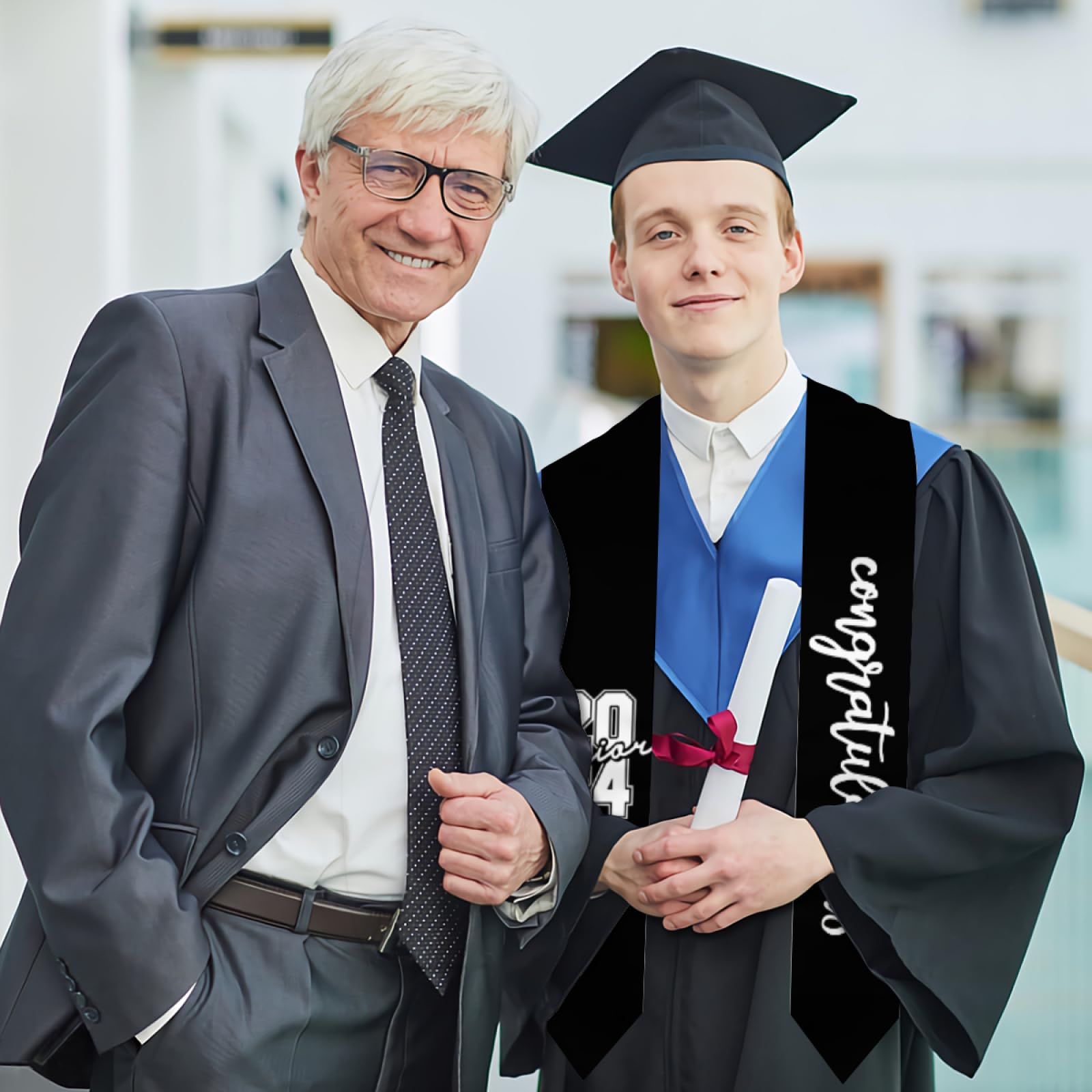 2023 Graduation Stole - Elegant Keepsake for Graduates | Perfect Graduation Gift for High School & College | Ideal for Commencement Ceremonies & Photo Shoots