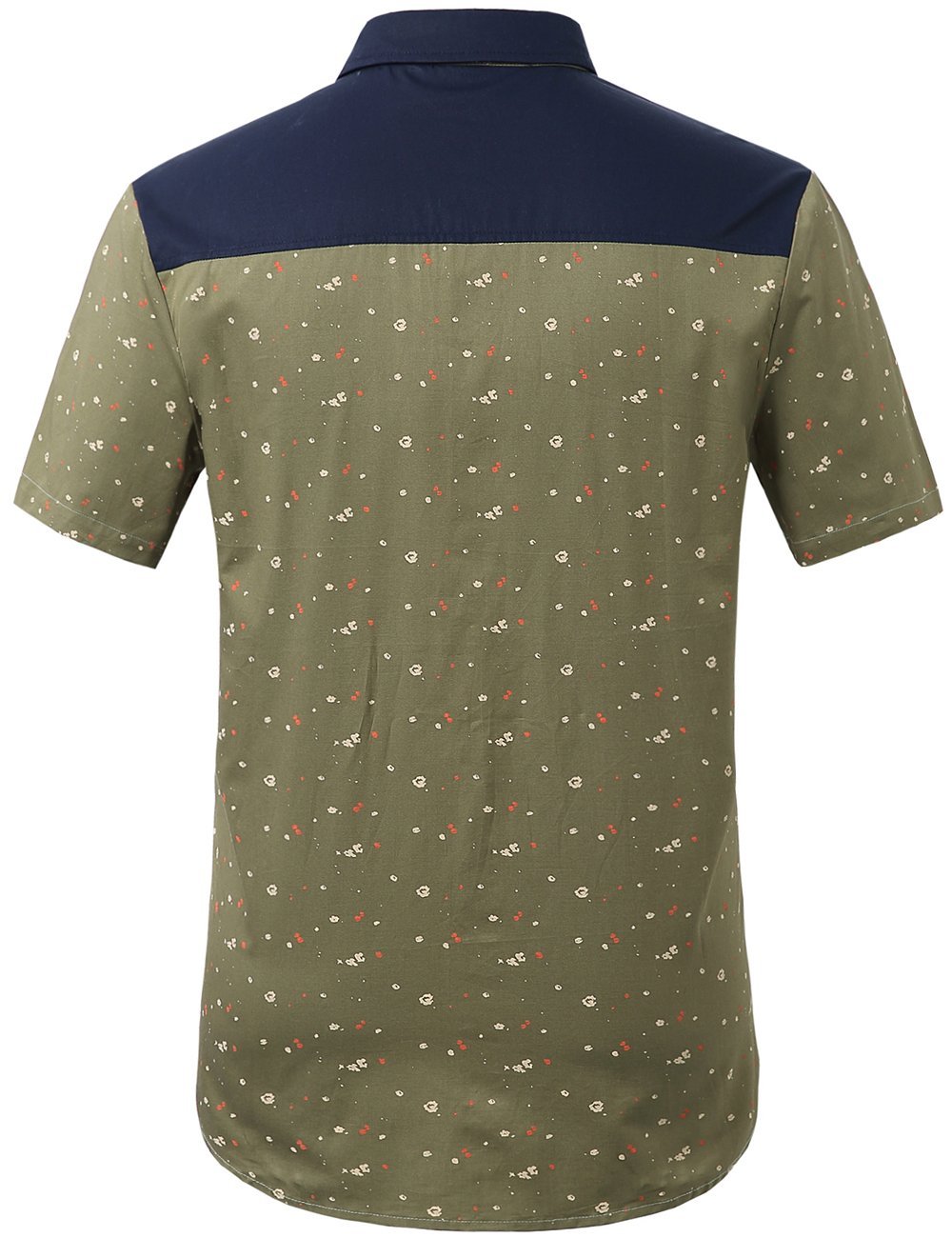 Men's Casual Dress Shirts - Stylish Cotton Button Up Shirts with Print Pocket, Short Sleeve Summer Shirts for Office, Party & Everyday Wear