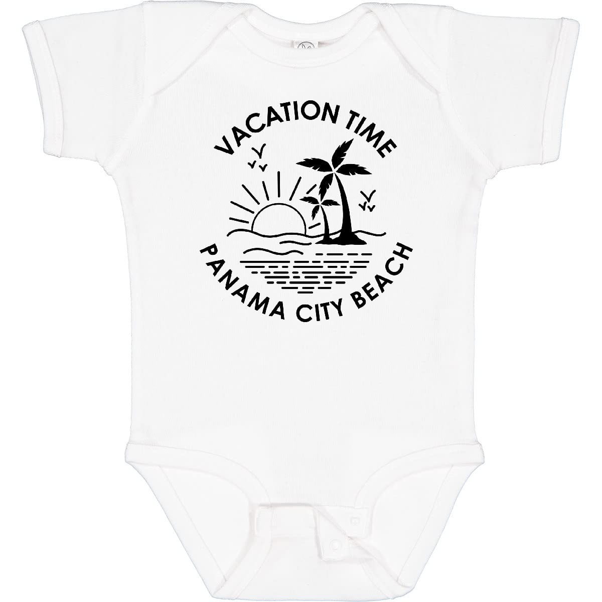 Inktastic Vacation Time in Panama City Beach Baby Bodysuit - Cute Infant Onesie for Beach Trips & Family Vacations - Perfect Gift for Newborns & Toddlers - Soft Cotton Comfort for Summer Outings & Photo Shoots
