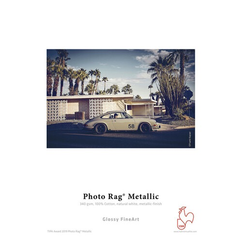 Hahnemühle Photo Rag Metallic Paper - 4x6 Inches, 30 Sheets - Premium Metallic Photo Paper for Fine Art Printing, Photography, and Professional Presentations - Perfect for Art Prints, Portraits, and Creative Projects