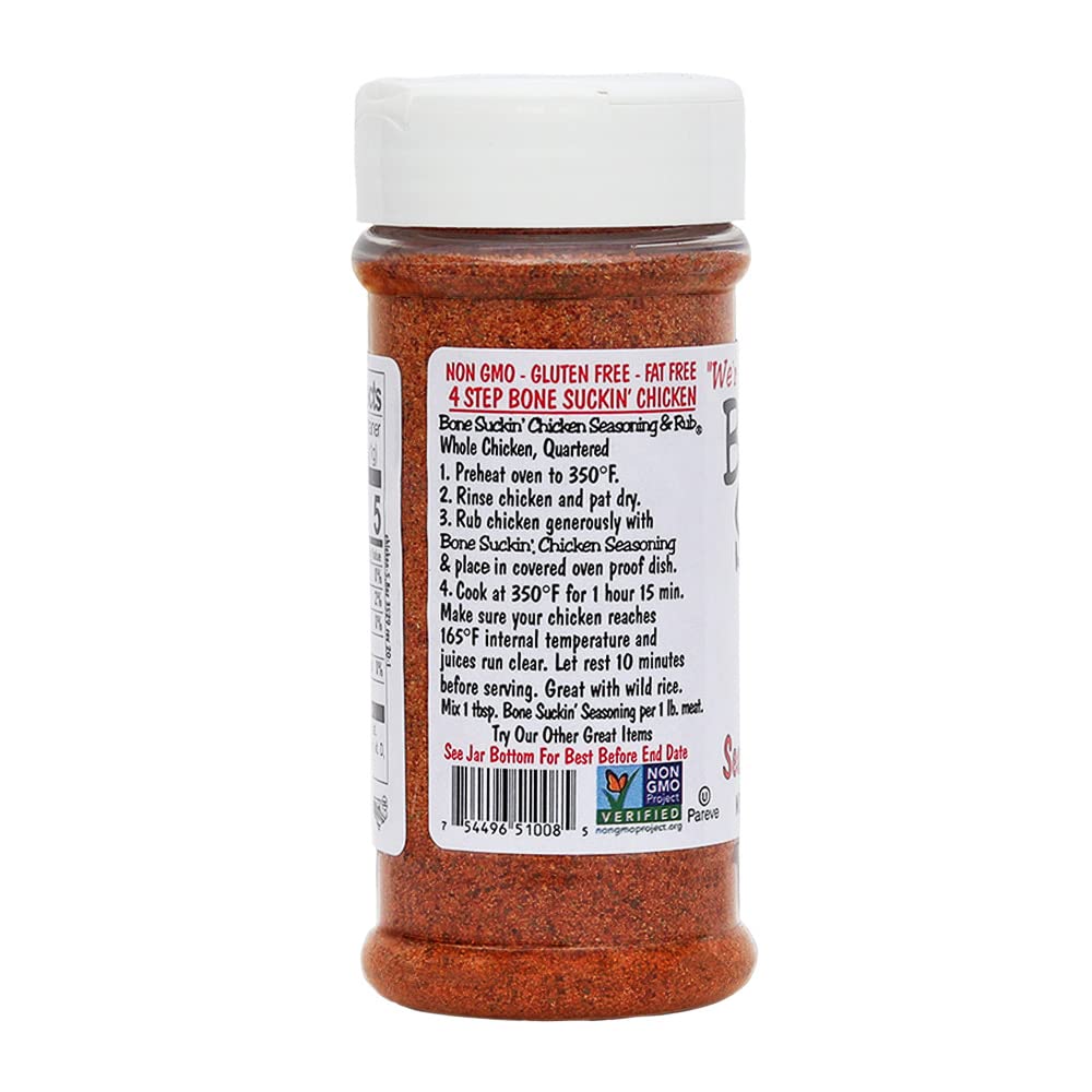 Bone Suckin' Sauce Poultry Rub Seasoning - 5.8oz (Pack of 12) - Perfect for Grilling Chicken, Turkey & BBQ - All Natural Spice Blend for Smokers, Roasting & Outdoor Cooking