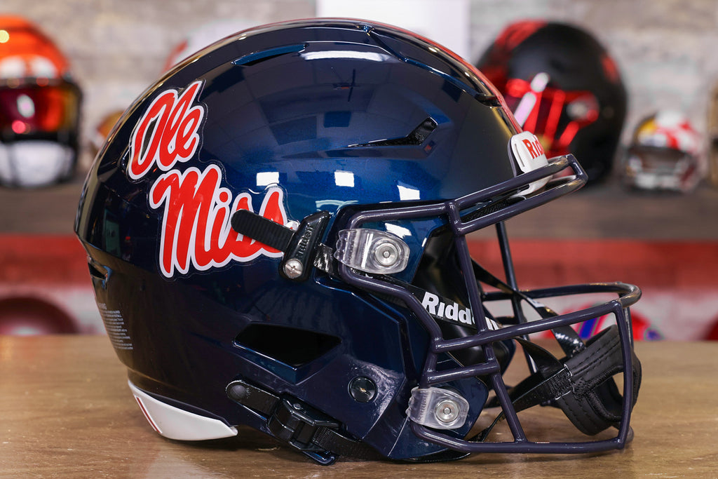 Ole Miss Rebels SpeedFlex Authentic Football Helmet - Official NCAA College Team Gear for Fans & Players - Perfect for Game Day, Collectibles & Sports Decor
