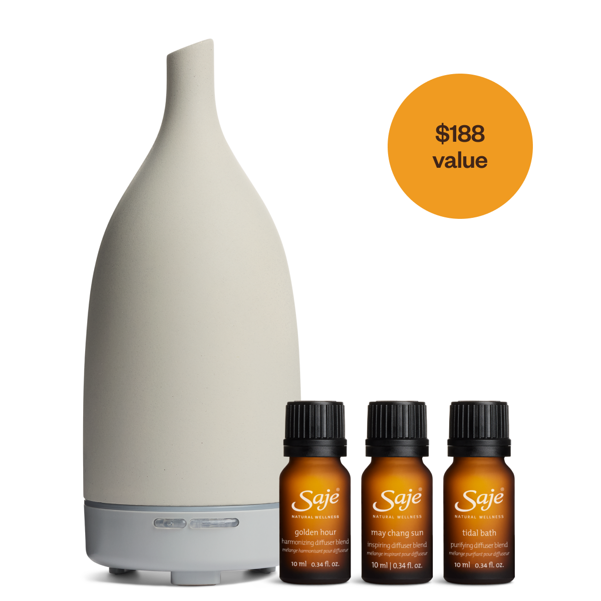 Aroma Om Stone & Summer's In - Premium Essential Oil Diffuser for Home, Yoga & Meditation | Relaxing Aromatherapy for Stress Relief & Better Sleep