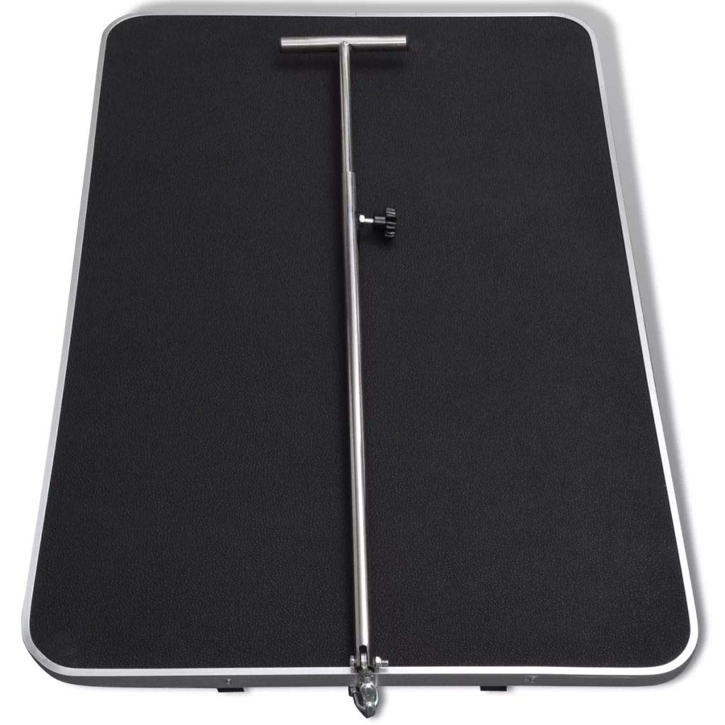 FAMIROSA Portable Pet Dog Grooming Table with Wheels - Adjustable Height Professional Grooming Station for Small to Large Dogs - Perfect for Home, Salon & Mobile Pet Grooming Services