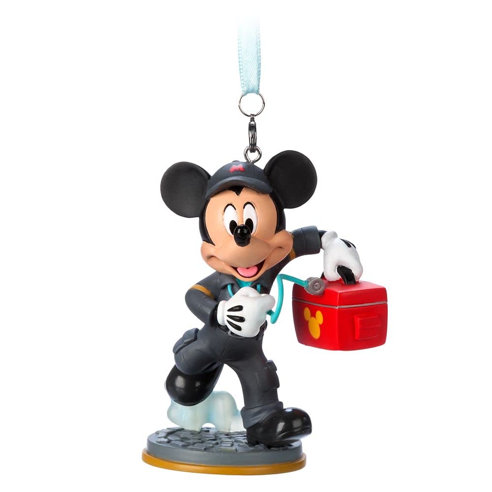 Disney Mickey Mouse EMT Figurine - Collectible Christmas Ornament for Tree, Gift, and Disney Fan Decor - Perfect for Holidays, Parties, and Disney Themed Events