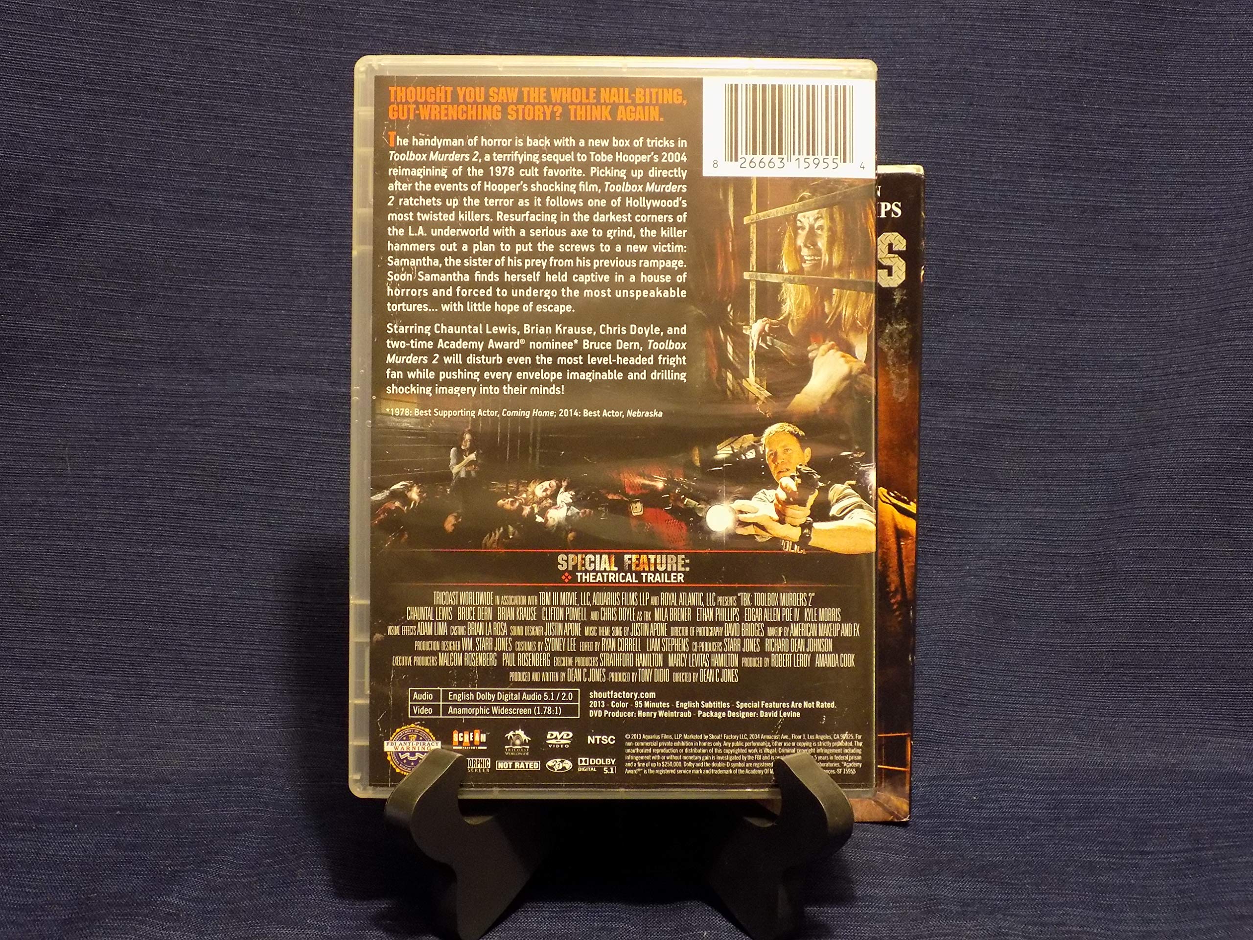 Toolbox Murders 2 DVD - Horror Movie Thriller Film for Movie Nights & Halloween Parties