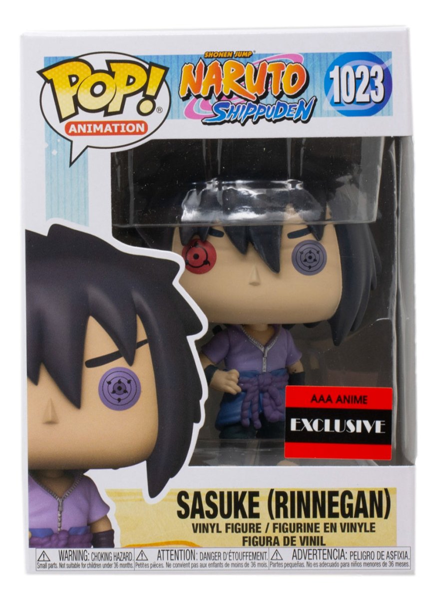 Naruto Shippuden Sasuke Rinnegan Funko Pop! Vinyl Figure #1023 - Anime Collectible for Fans & Gift for Naruto Lovers - Perfect for Display, Decor & Cosplay