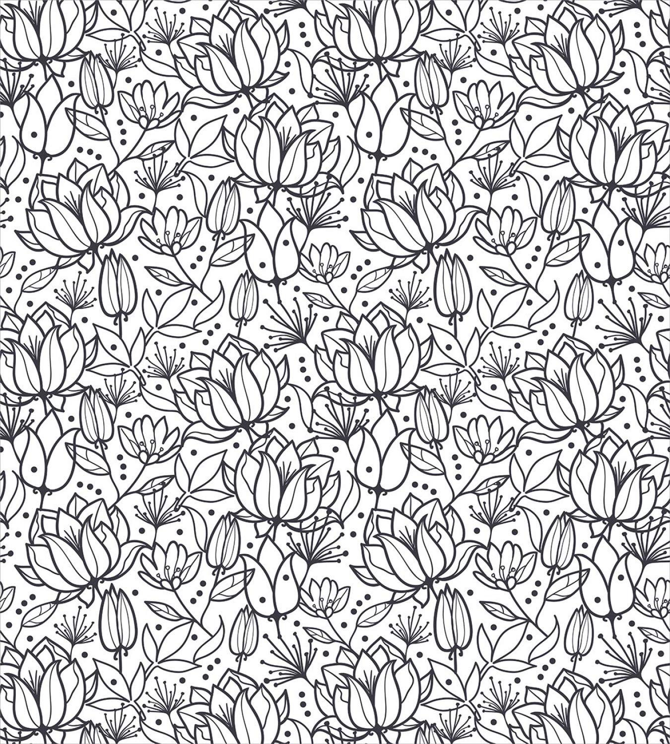 Ambesonne Floral Duvet Cover Set King Size - Botanical Leaves Swirls Buds Orchid Hand-Drawn Artwork, 3-Piece Bedding Set with 2 Pillow Shams, Charcoal Grey & White - Perfect for Master Bedroom, Guest Room & Bohemian Home Decor