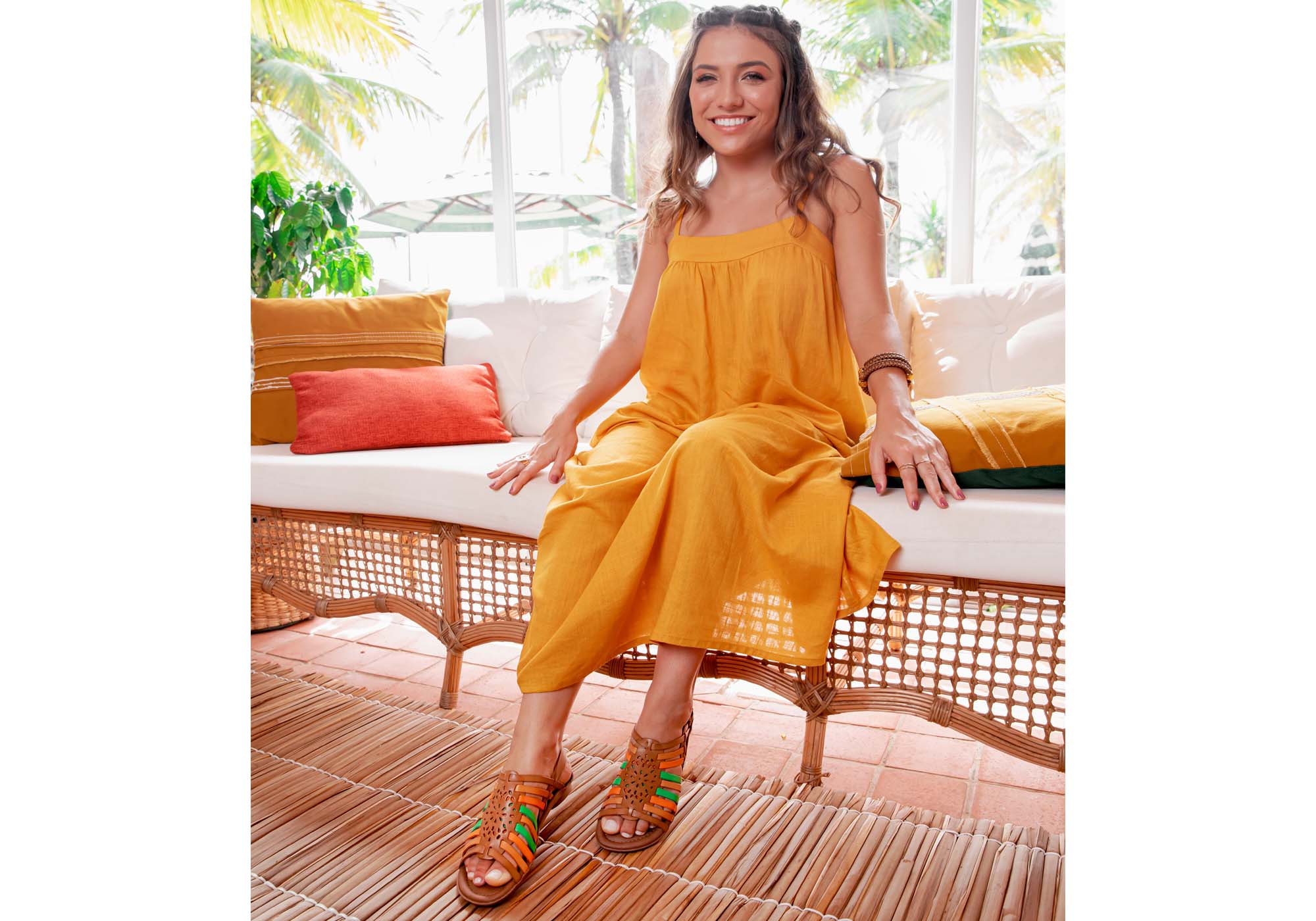 New Face Mary Women's Comfortable Leather Sandals - Handmade in Brazil - Perfect for Summer, Beach & Casual Outings