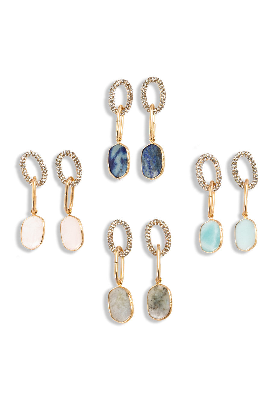 Estella Stone Dangle Earrings for Women - Elegant Bohemian Jewelry for Party, Wedding & Everyday Wear