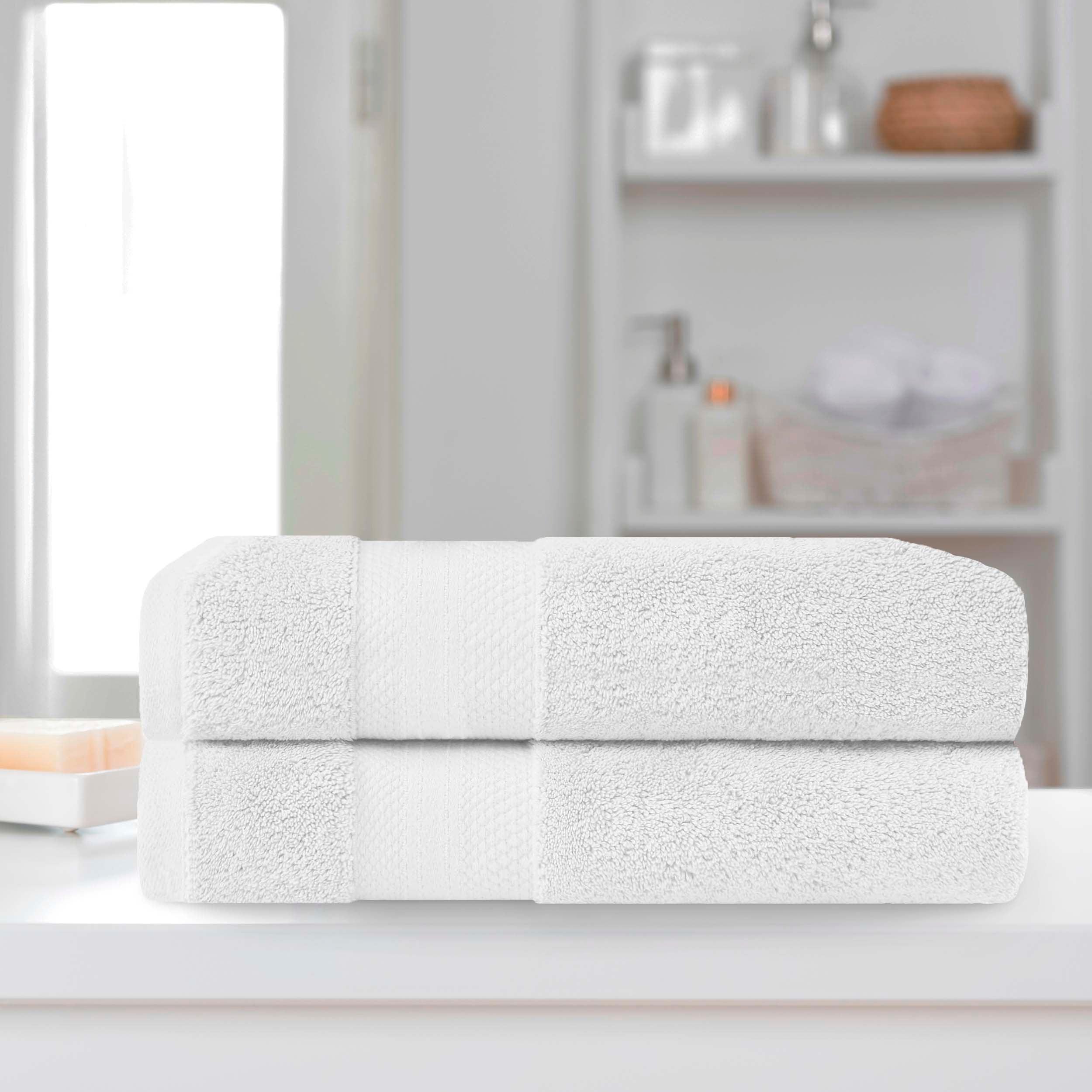 Premium Turkish Cotton Bath Towel Set - Ultra Soft & Absorbent 2-Piece Bath Sheets for Spa, Gym & Luxury Bathroom Use