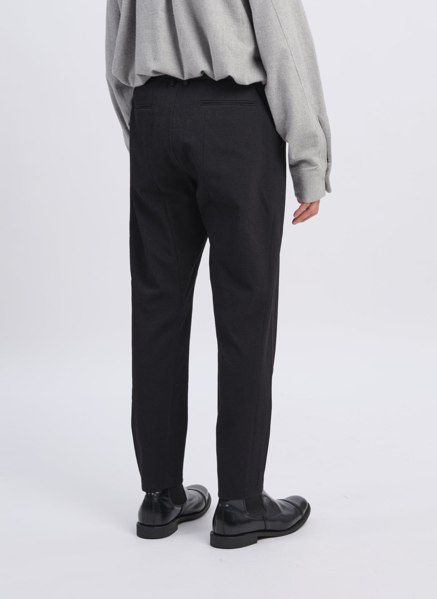 Solotex Garbardine Work Pants for Men - Slim Fit Tapered Ankle-Length Office Trousers [P 07] - Perfect for Business Casual & Professional Workwear