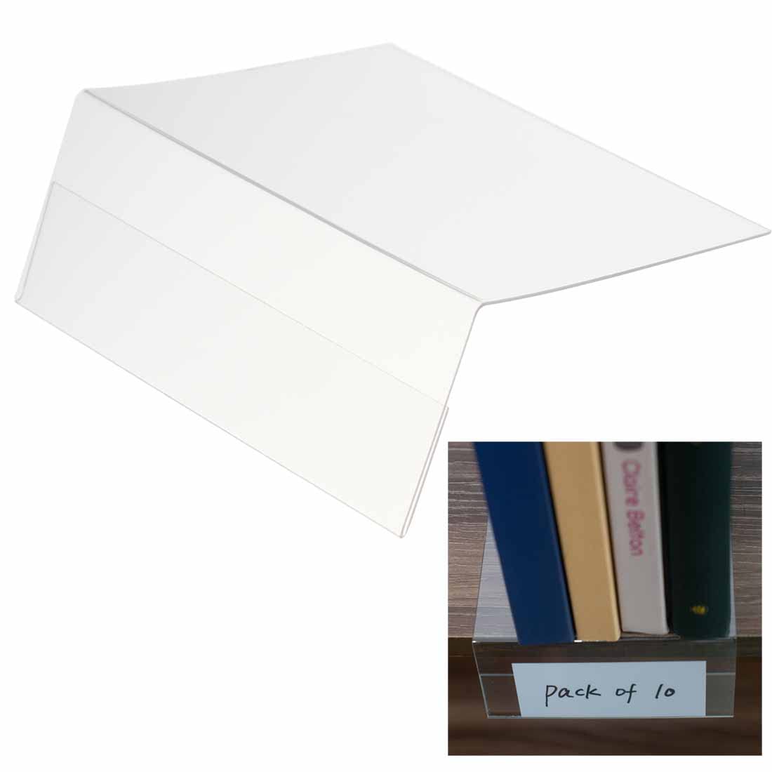 10PCS Plastic Wire Moveable Shelf Label Holders - Adjustable Shelf Tags for Wire Shelving in Supermarkets, Retail Stores & Libraries (Book Shelf Markers, Shopping Mall Organizers) - Perfect for Inventory Management & Product Display