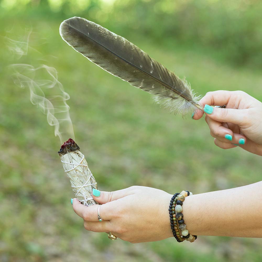 Purple Canyon Sage Smudge Gift Set - Natural Home Cleansing Kit, Unique Housewarming Present for New Home Blessing & Spiritual Cleansing | Perfect for Meditation, Yoga, Feng Shui & Positive Energy