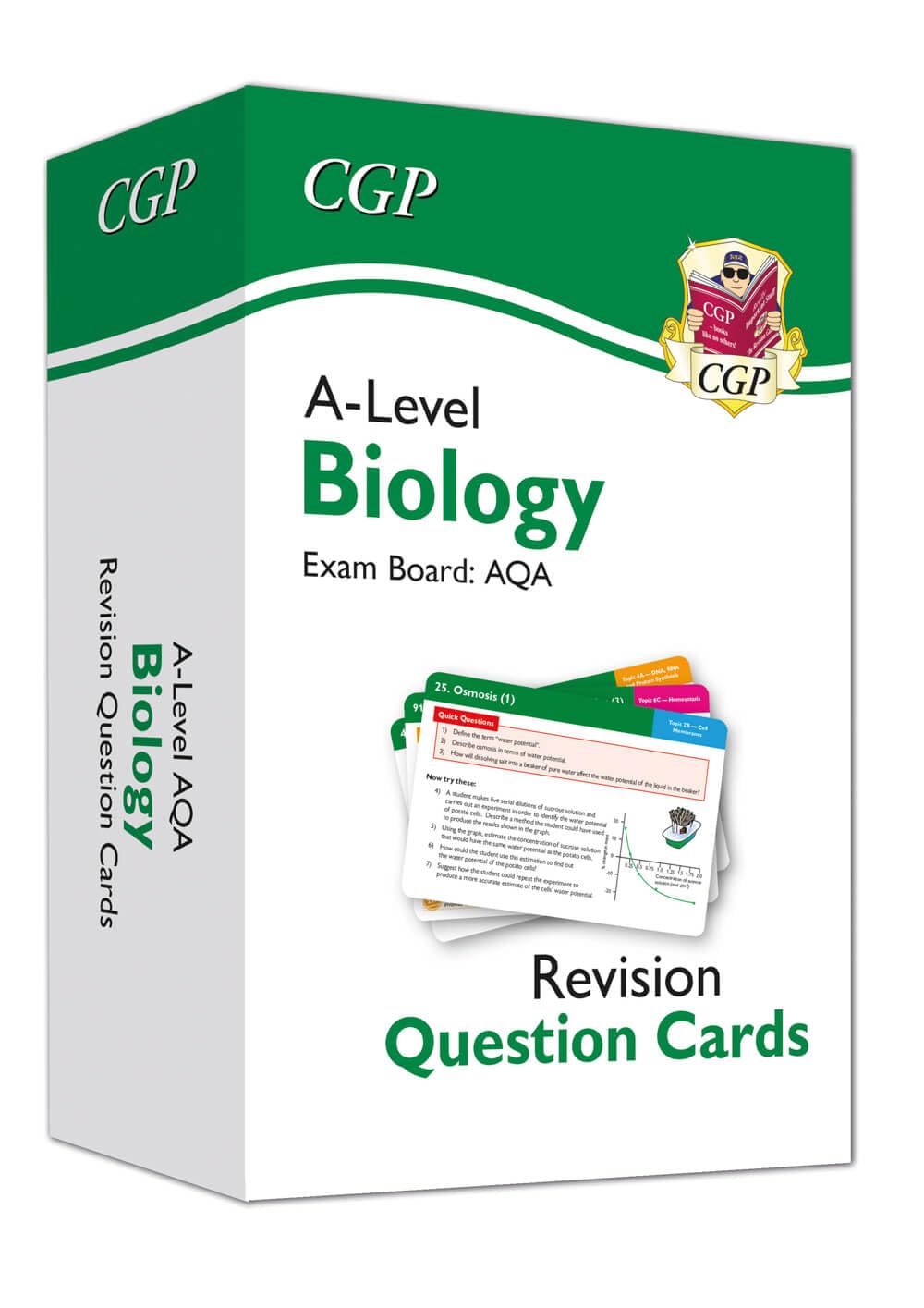 A-Level Biology AQA Revision Question Cards for 2025 & 2026 Exams | CGP AQA A-Level Biology Study Guide | Perfect for Exam Prep & Self-Study