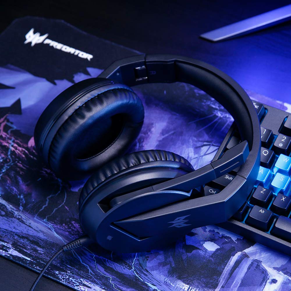 Acer Predator Galea 311 Gaming Headset with 50mm Drivers & Omni-Directional Mic - Black (NP.HDS11.00B) | Immersive Sound for PC, PS5, Xbox Series X | Noise-Cancelling Mic for Streaming & Competitive Gaming