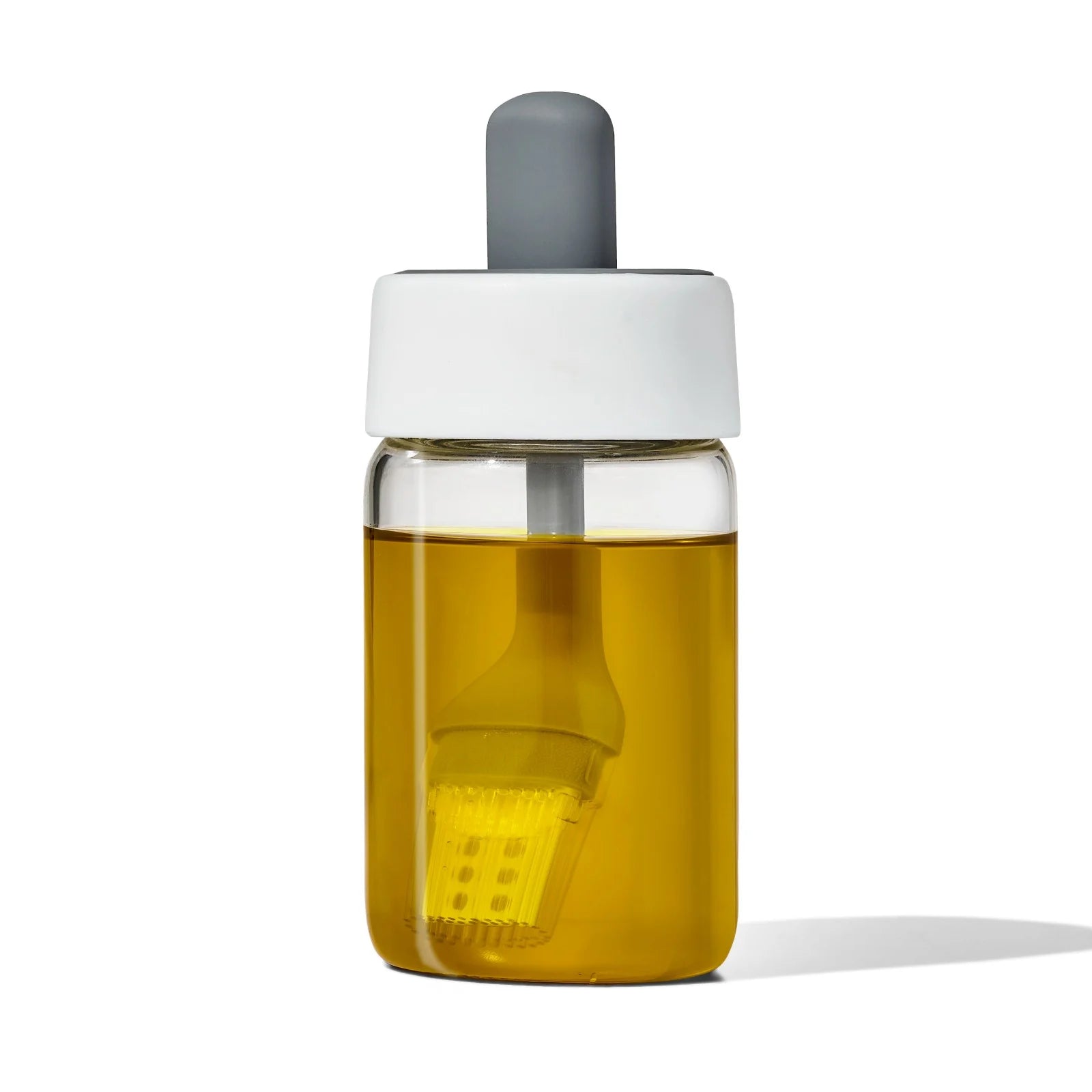 OXO GOOD GRIPS Oil Bottle with Silicone Brush - Premium Kitchen Oil Dispenser for Cooking, Baking & Grilling - Perfect for Drizzling Olive Oil, Basting Meats & Salad Dressings