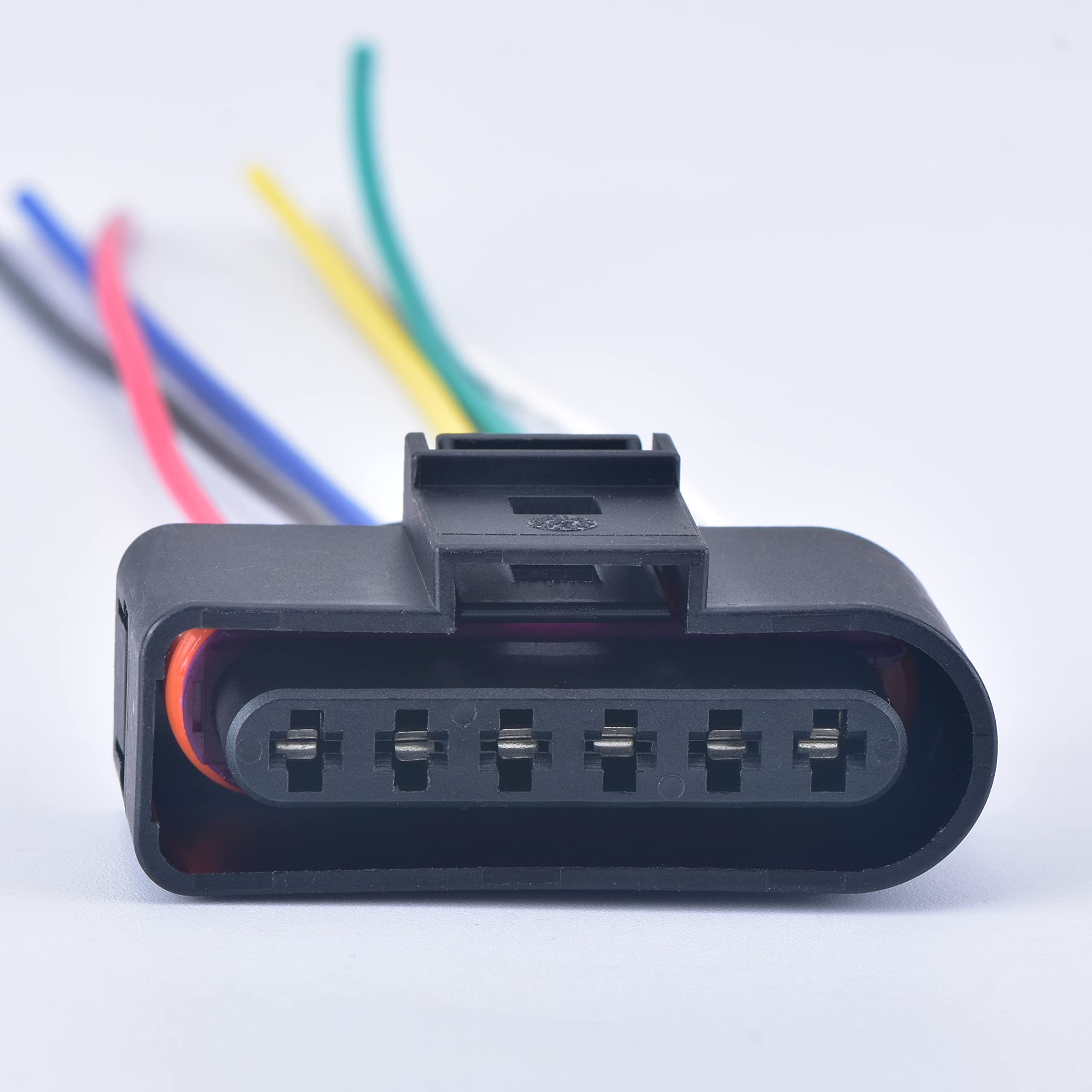 6 Pin 3.5mm Waterproof Electrical Connector - Ignition Coil Wire Harness Plug 1J0973726 Compatible with Audi VW - Perfect for Engine Repairs & Automotive Electrical Upgrades