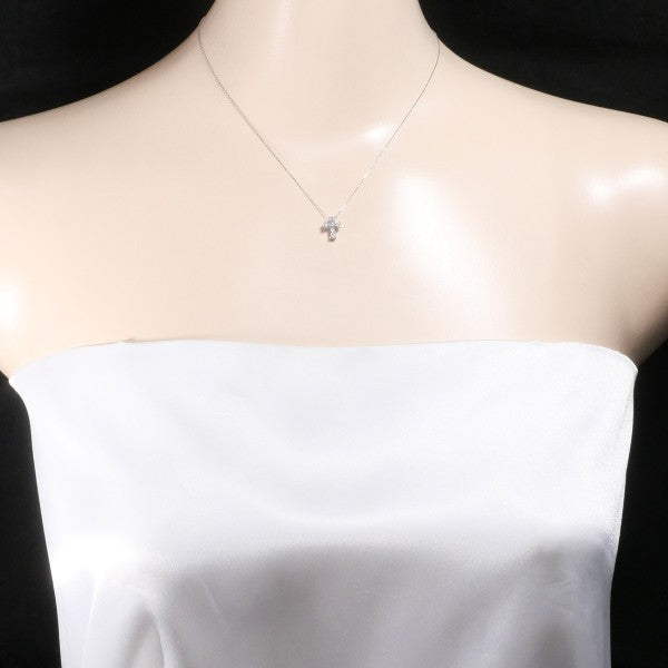 18K White Gold Diamond Necklace for Women - Elegant Pendant Jewelry for Weddings, Anniversaries & Special Occasions