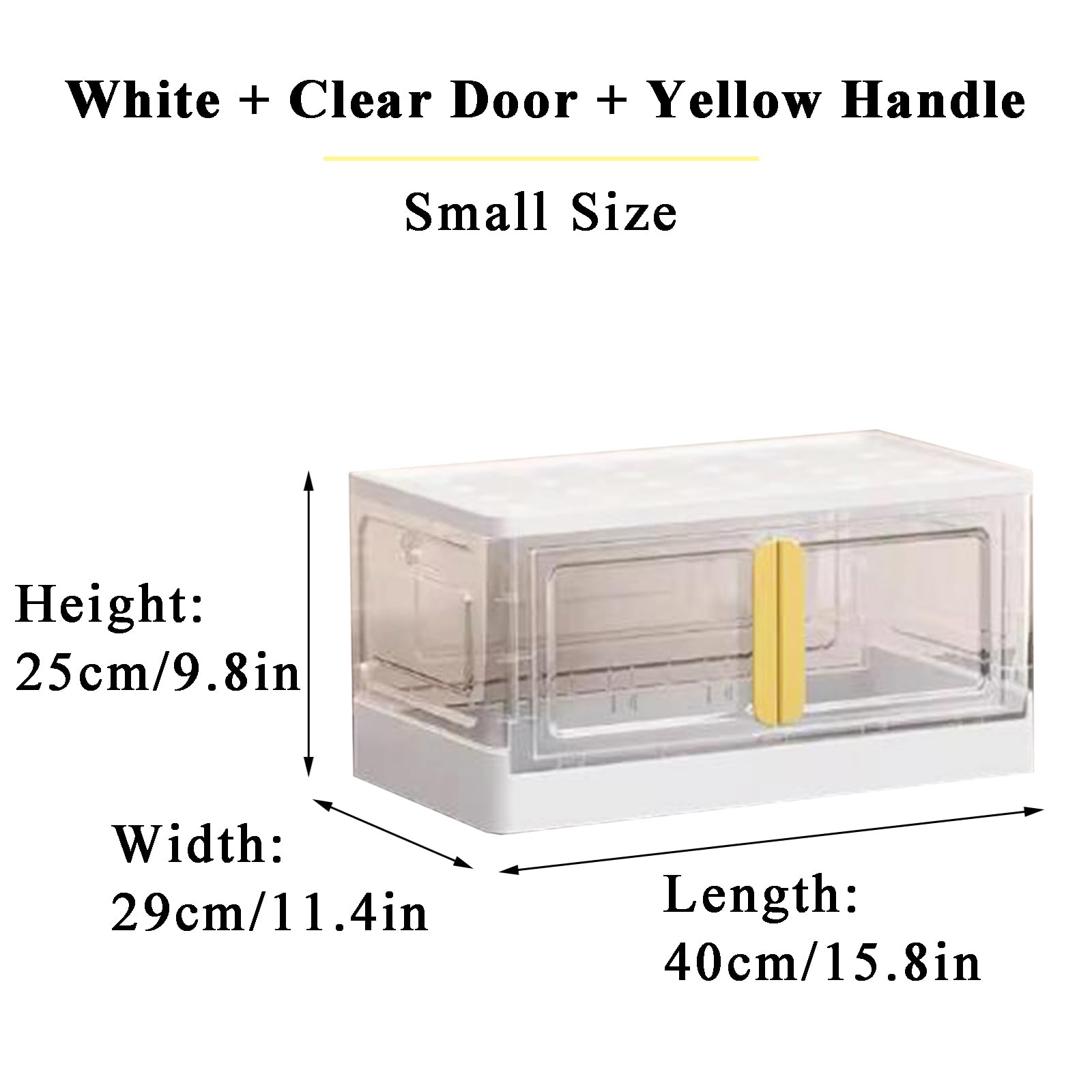 Clear Plastic Storage Bins with Lids - Stackable Organizing Bins with Wheels & Open Front Design - Perfect for Dorm Room, Closet, Garage & Office Organization