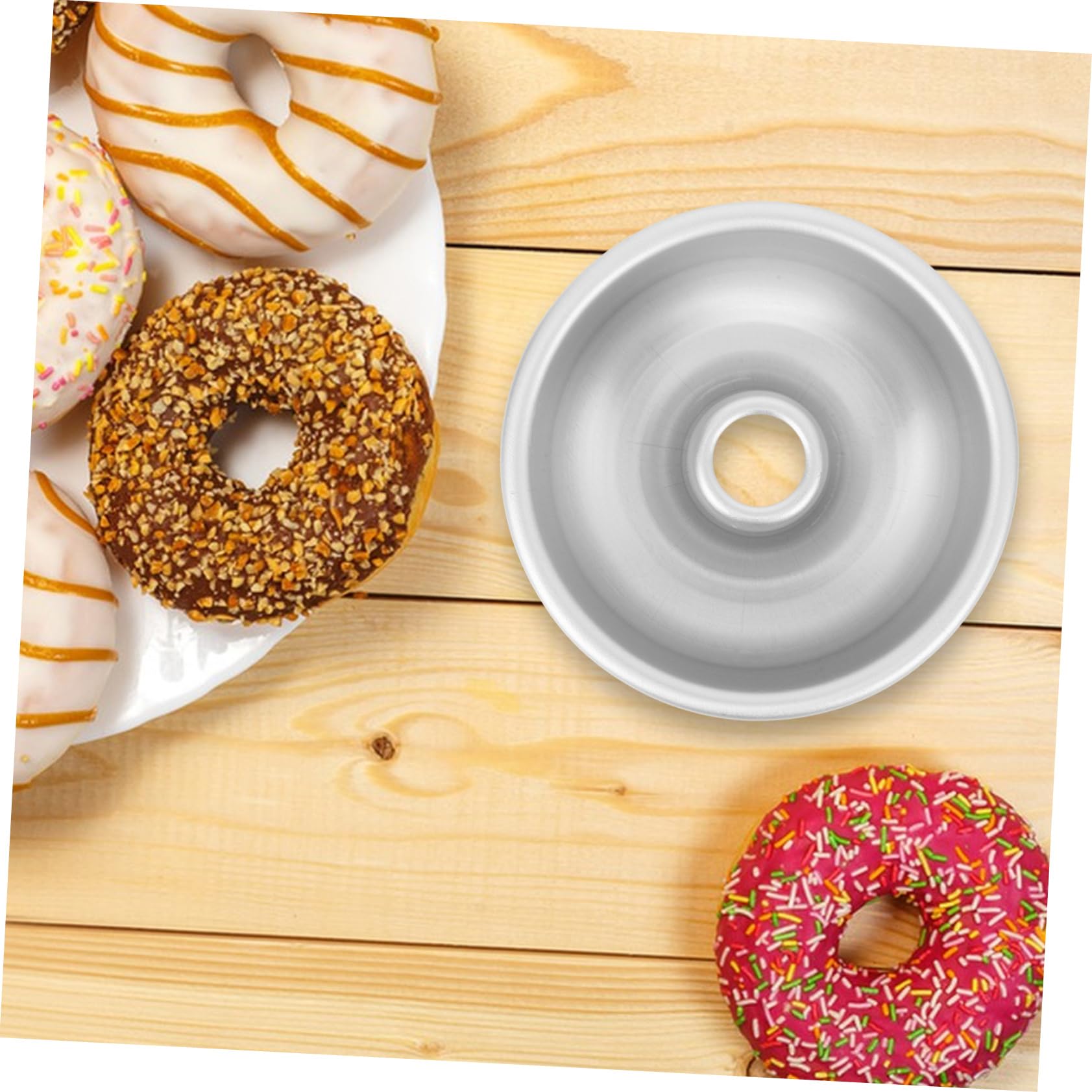 Alipis Donut Baking Pan - Nonstick Aluminum Alloy Donut Mold for Cakes, Pastries & Bread - Perfect for Home Baking, Party Treats & Gift Making