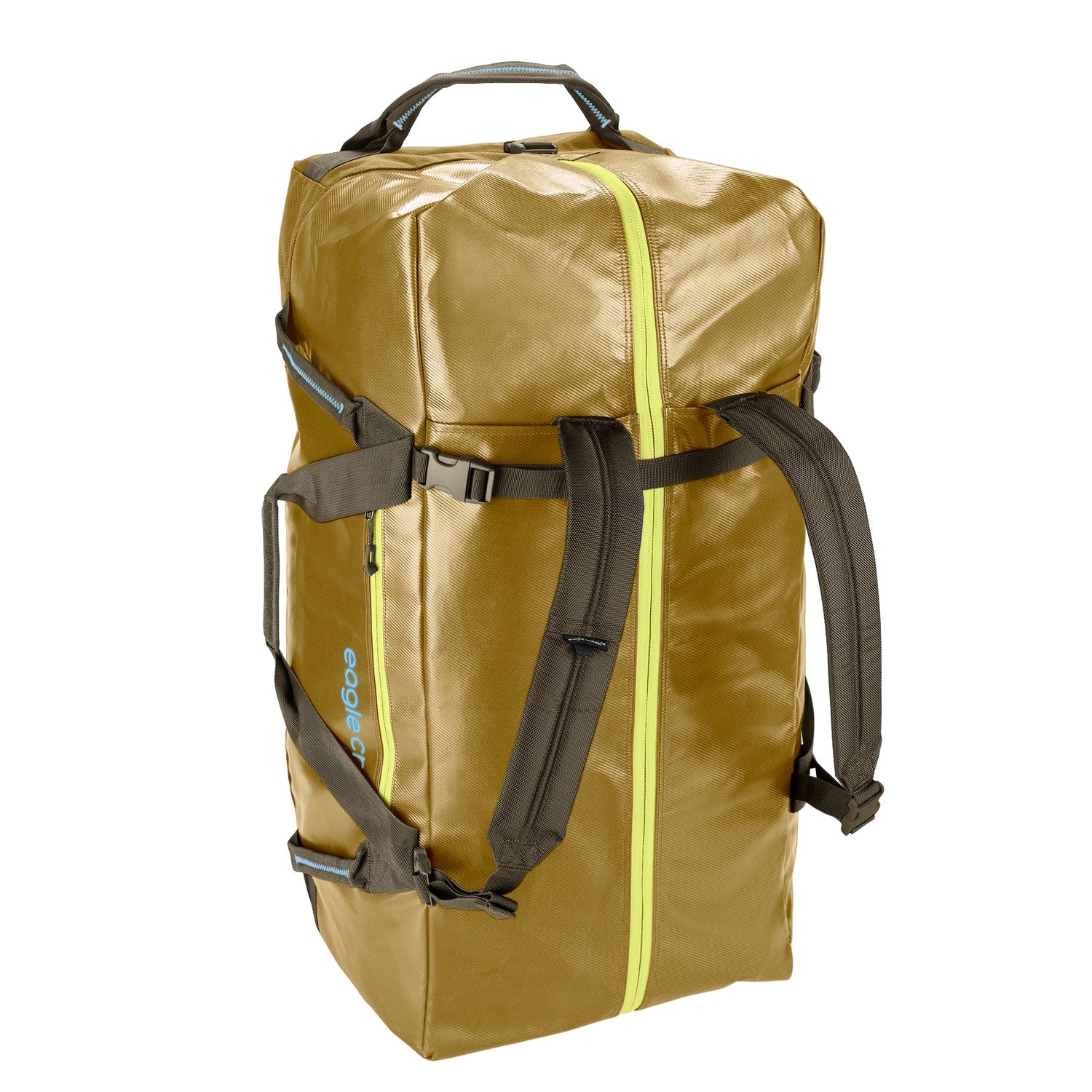 Eagle Creek Migrate Wheeled Duffel 110L - Large Travel Duffel Bag with Wheels, Durable Field Brown Luggage for Adventure Travel, Camping & Outdoor Trips