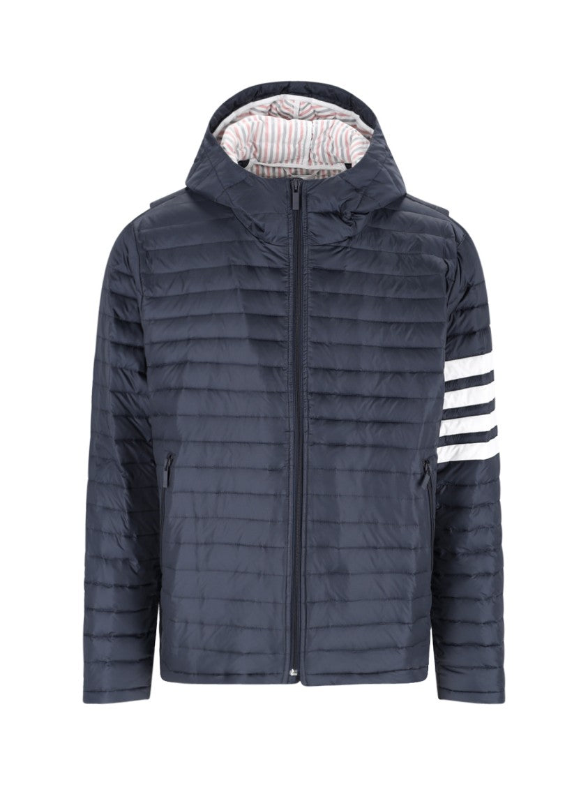 4 Bar Puffer Jacket for Men & Women - Lightweight Winter Coat, Waterproof & Windproof, Warm Blue Quilted Jacket - Perfect for Outdoor Activities, Hiking, and Cold Weather