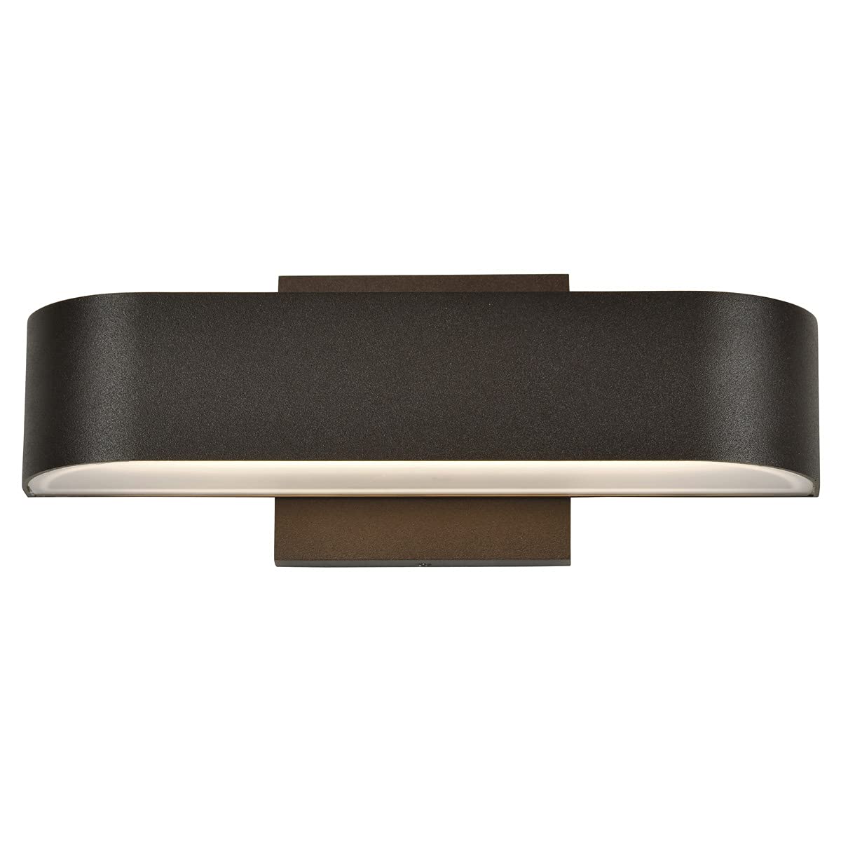Montreal LED Outdoor Wall Light with Bronze Finish & Frosted Glass Shade - Weatherproof Exterior Sconce for Porch, Patio, Garden, and Entryway Lighting