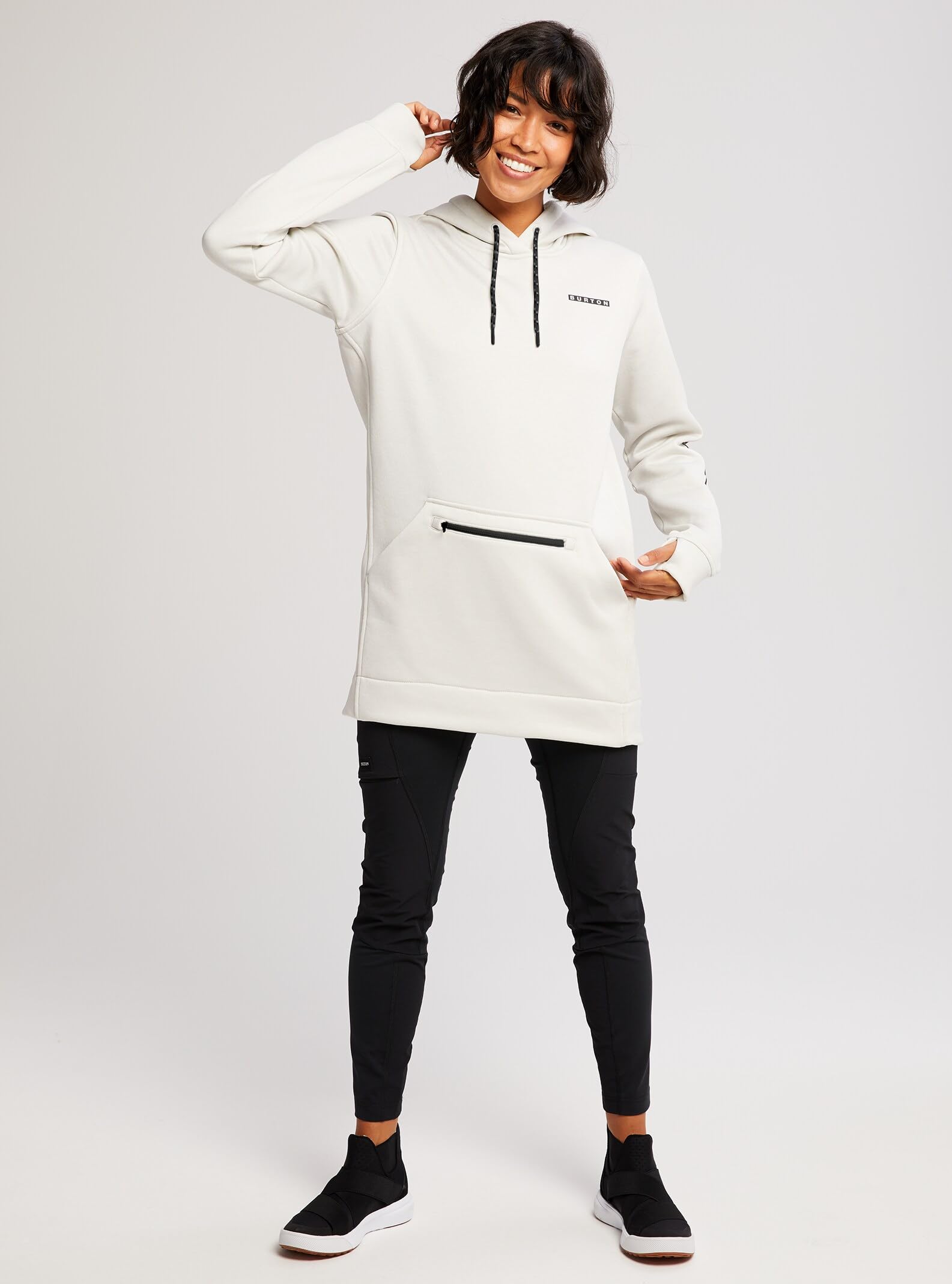 Burton Women's Oak Long Pullover Hoodie - Soft Fleece Zip Up Sweatshirt for Outdoor Activities & Casual Wear | Hiking, Camping, Street Style