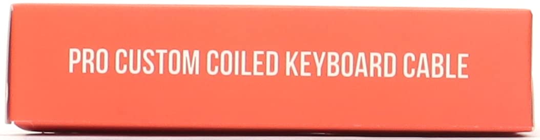 Custom Coiled USB-C Keyboard Cable - Gold Aviator Connector for Gaming & Office