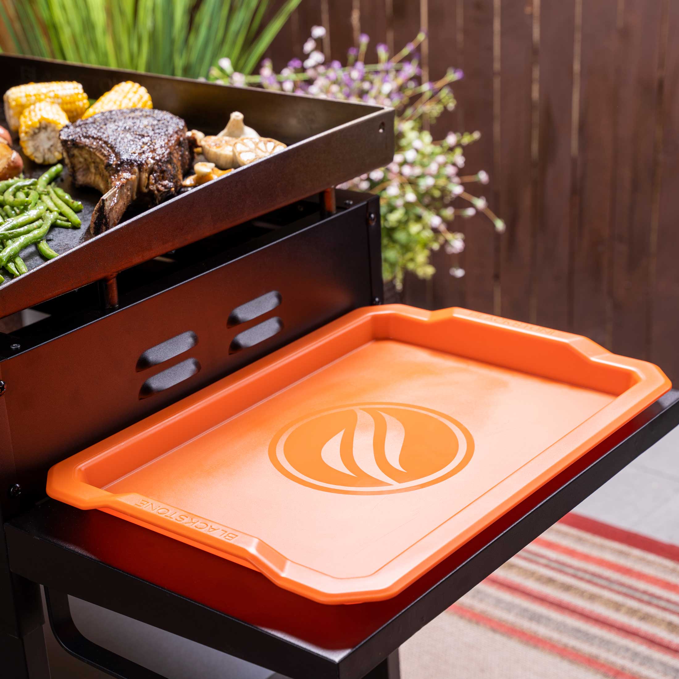 Orange Serving Tray Set of 2 - Elegant Party Platter for Appetizers, Desserts & Entertaining - Perfect for Home, Kitchen, or Outdoor Gatherings