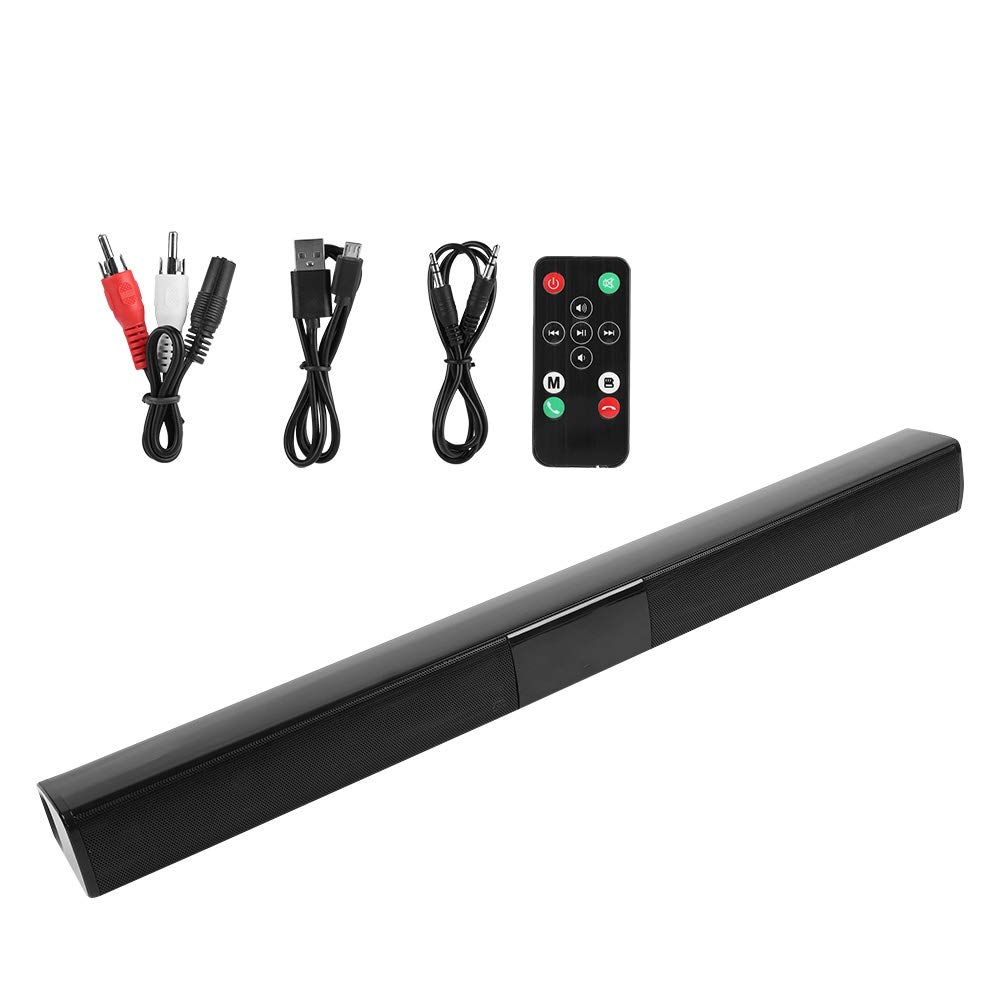 ASHATA Bluetooth Sound Bar for TV - Wireless Surround Sound Speaker System with High Power Audio for Home Theater, Movies & Music Streaming